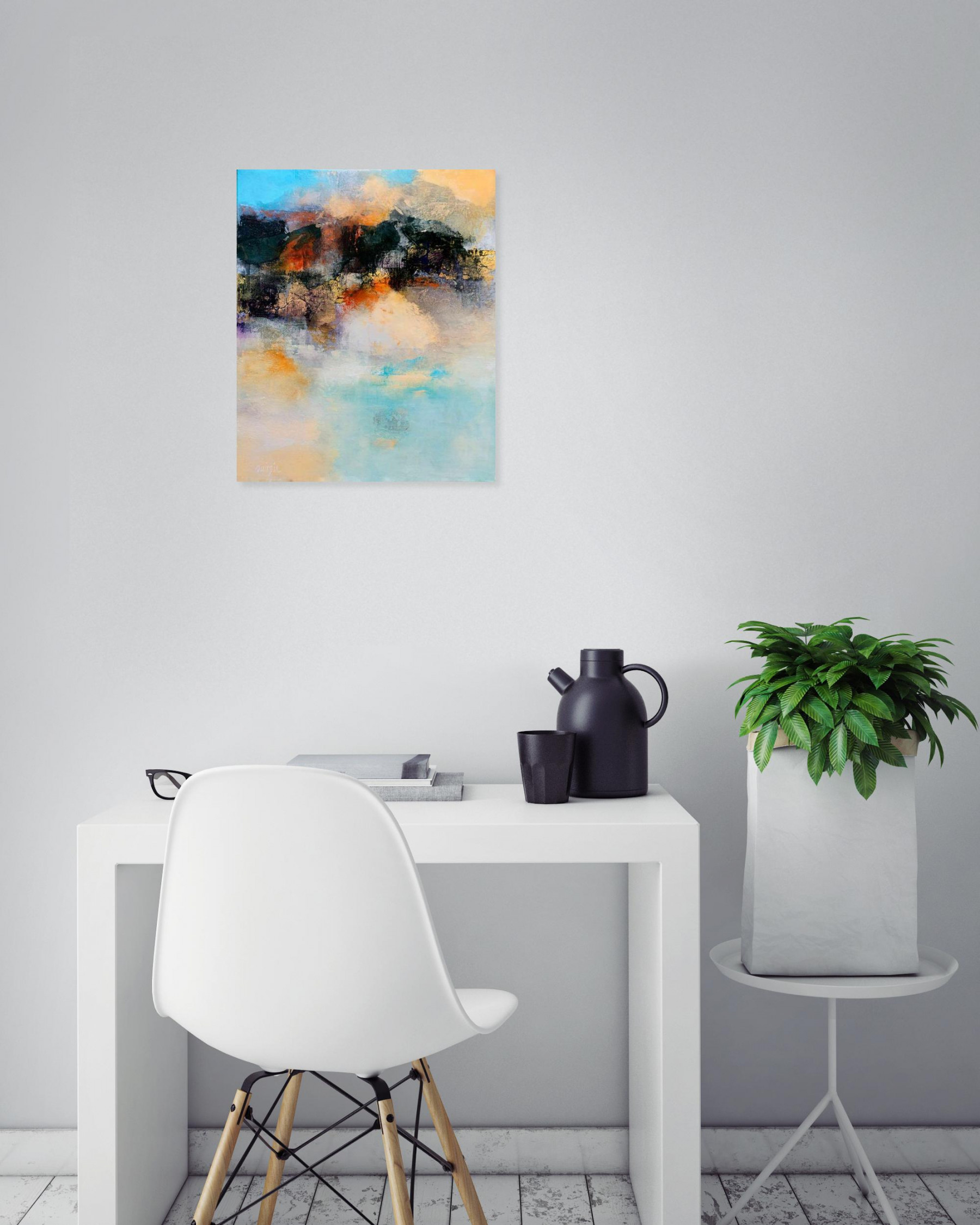 Marianne Quinzin, Un nouveau jour, peinture - Galerie de vente et d’achat d’art contemporain en ligne Artalistic