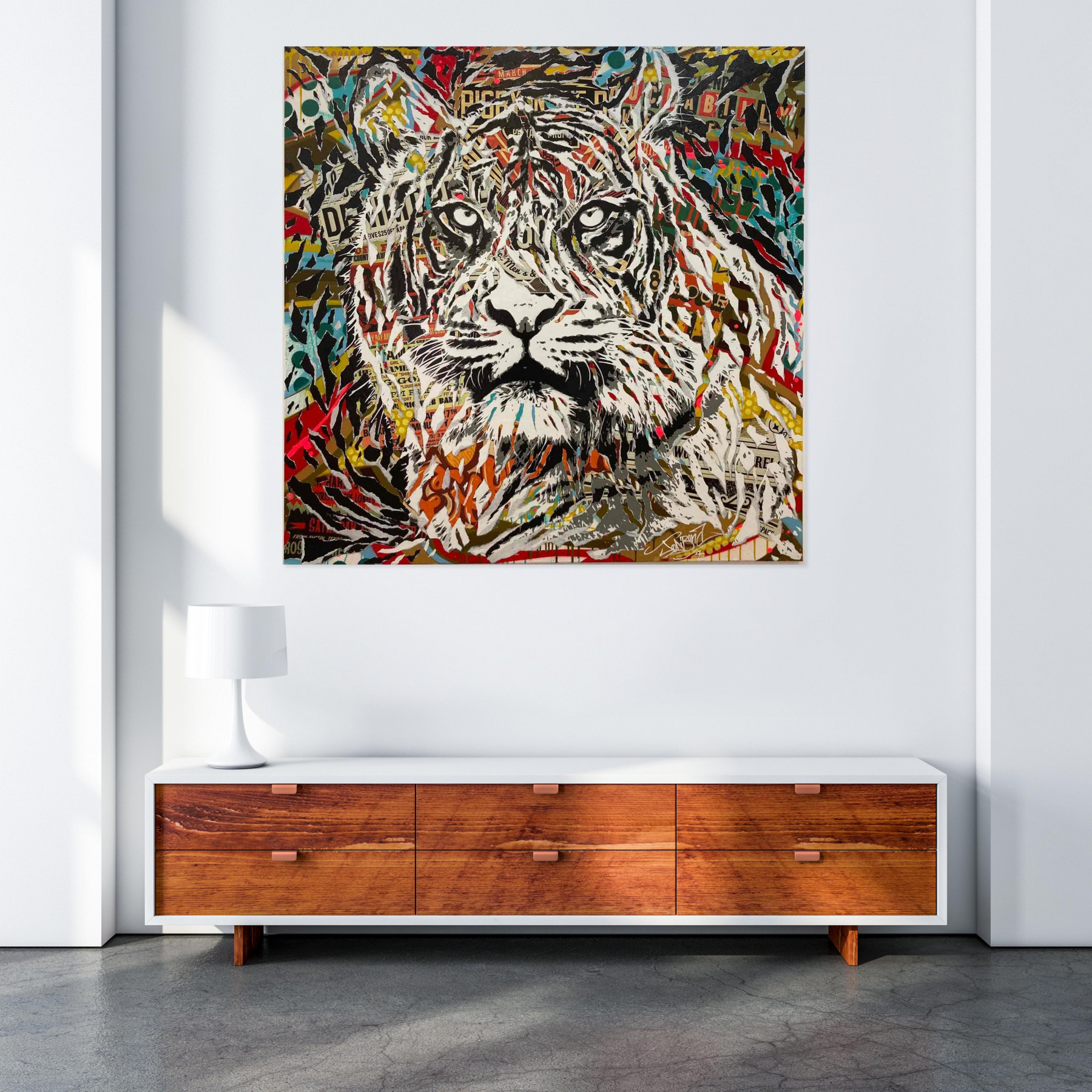 Jo di Bona, Panthera Tigris, peinture - Galerie de vente et d’achat d’art contemporain en ligne Artalistic