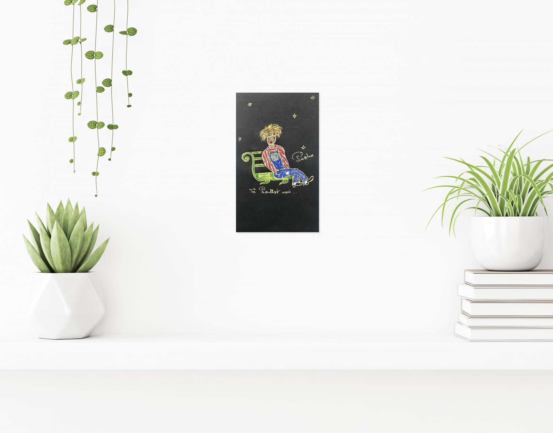 Pinkhas, Le Poulbot assis, peinture - Galerie de vente et d’achat d’art contemporain en ligne Artalistic