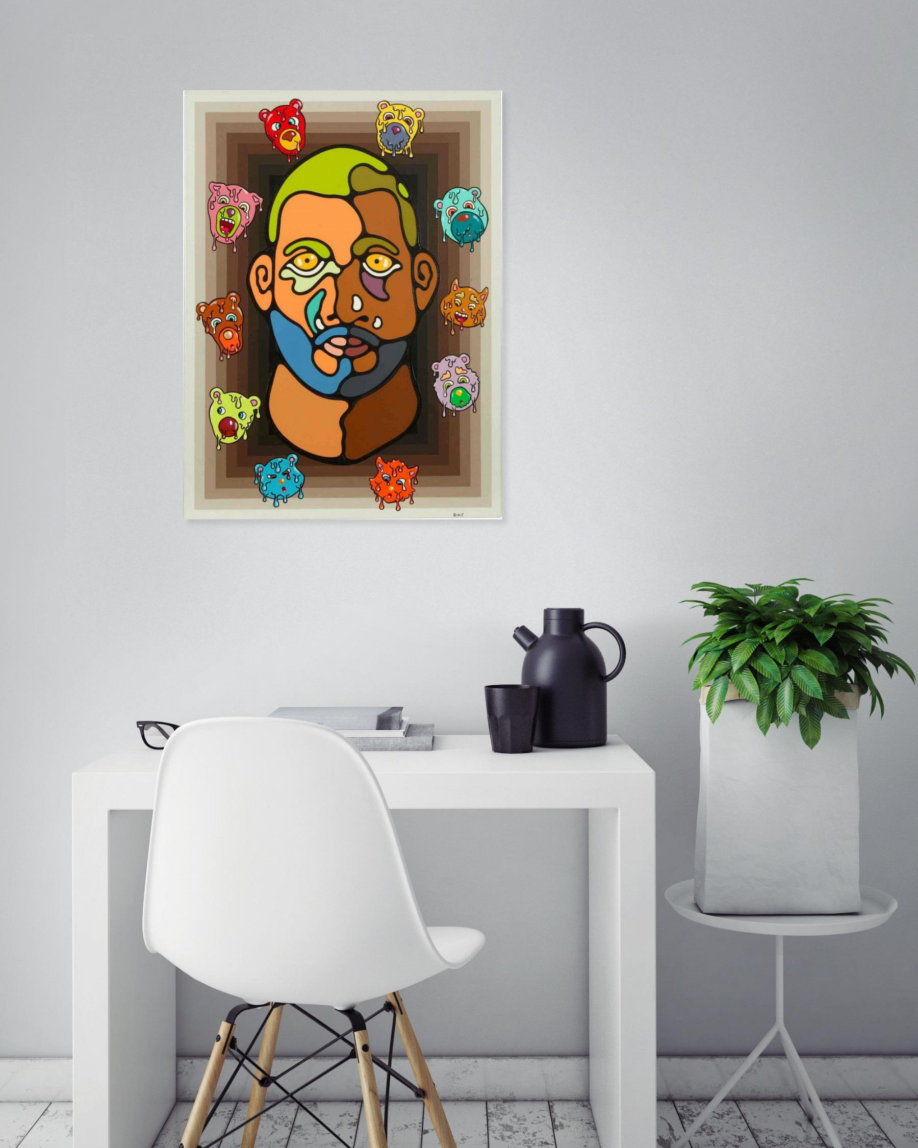 Jean-Luc Desset, Sans titre, peinture - Galerie de vente et d’achat d’art contemporain en ligne Artalistic