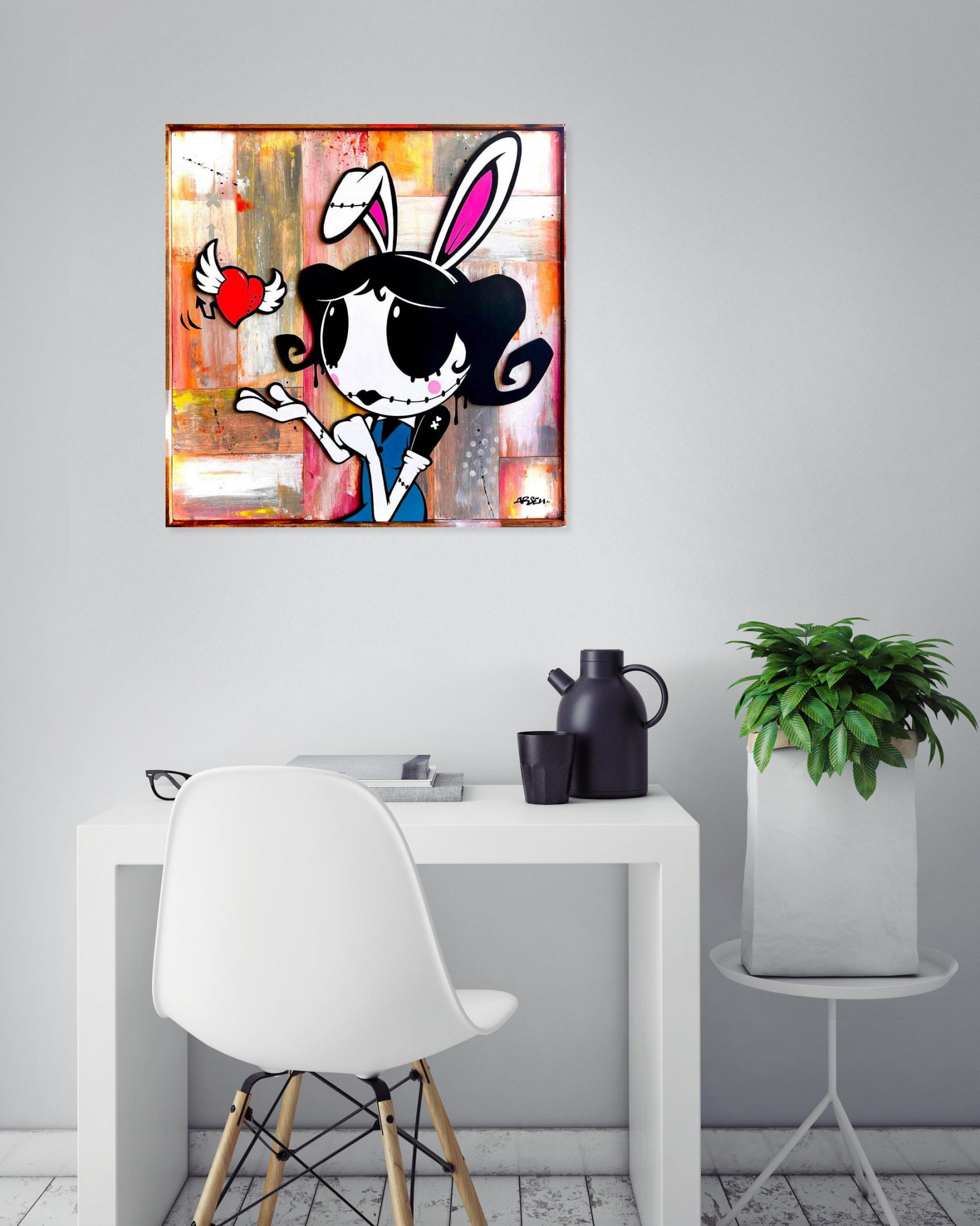 Arsen, Battements d'elle, peinture - Galerie de vente et d’achat d’art contemporain en ligne Artalistic