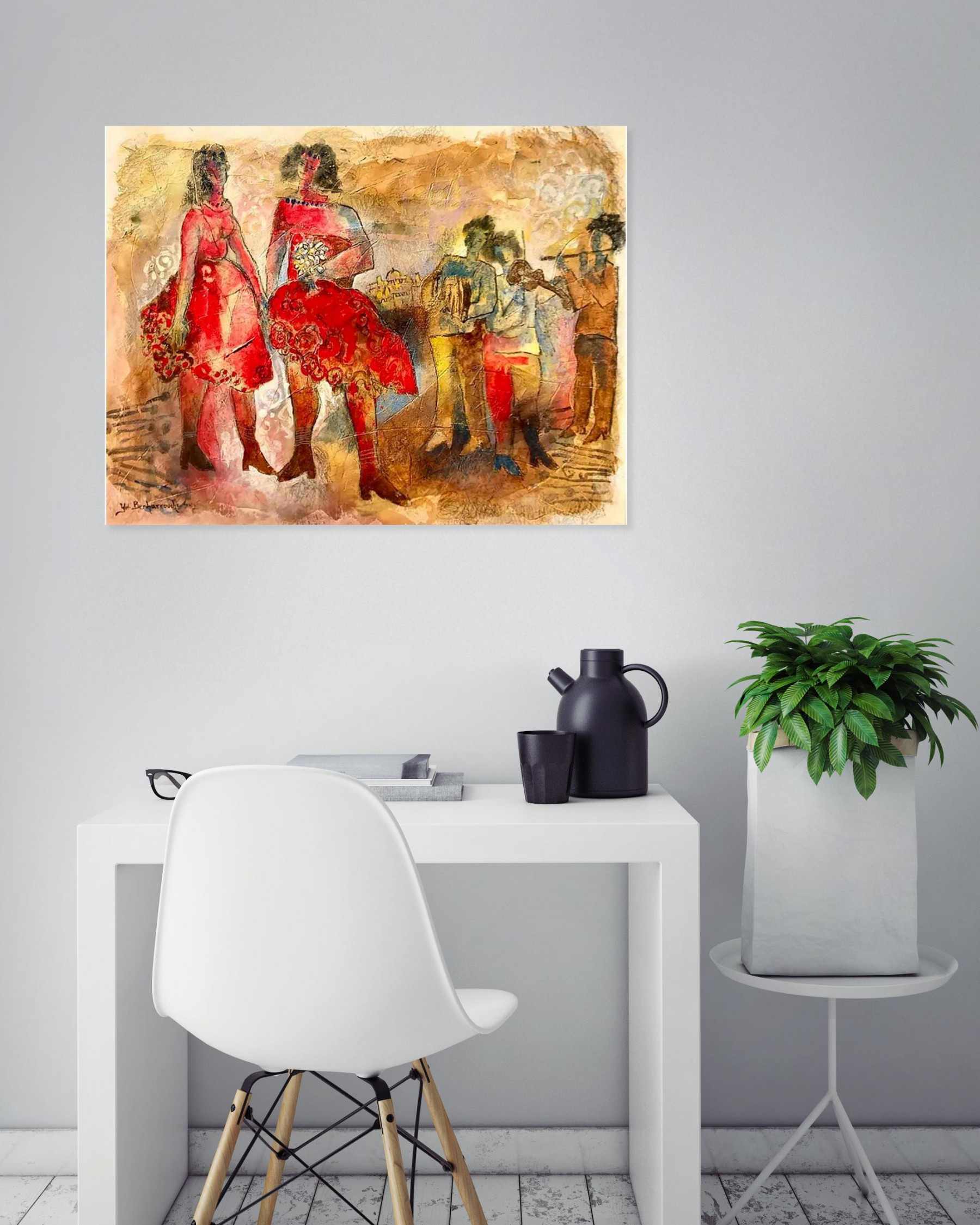 Yoël Benharrouche, Ballade pour la joie de vivre, peinture - Galerie de vente et d’achat d’art contemporain en ligne Artalistic