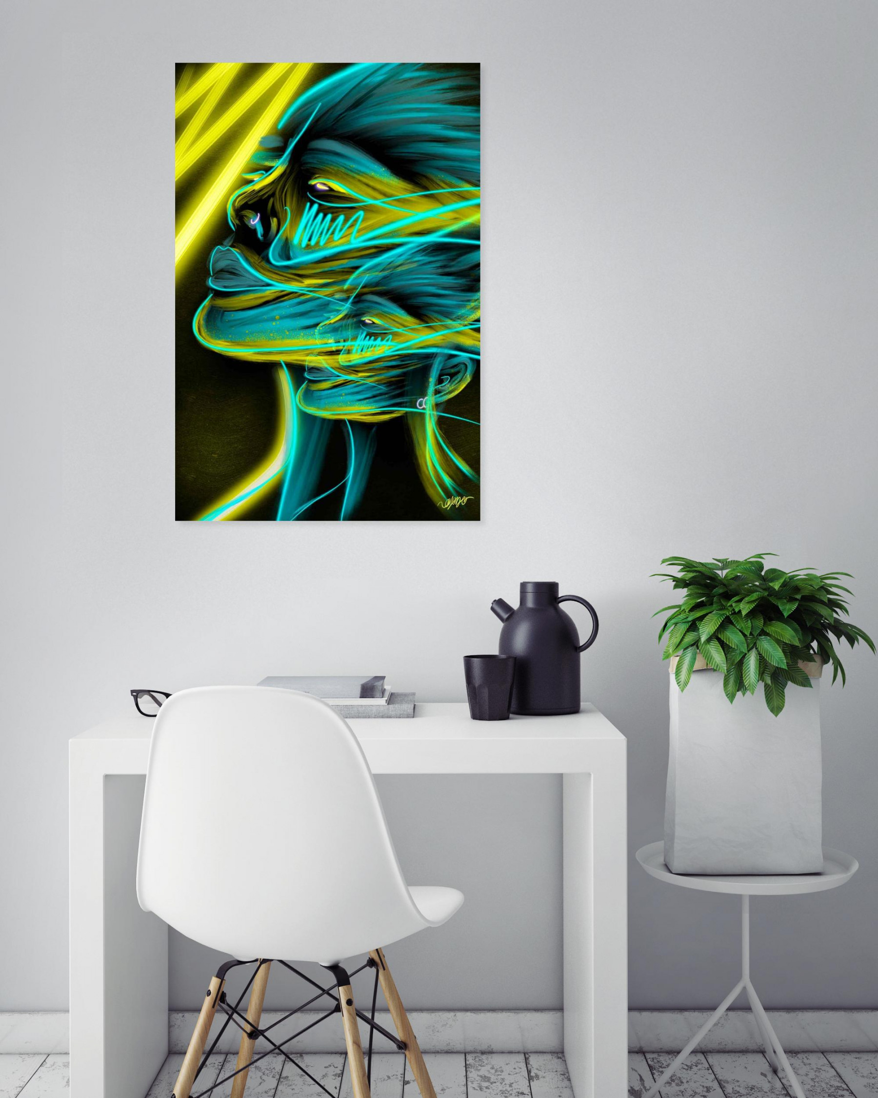 Ofodo, Dissociation, peinture - Galerie de vente et d’achat d’art contemporain en ligne Artalistic