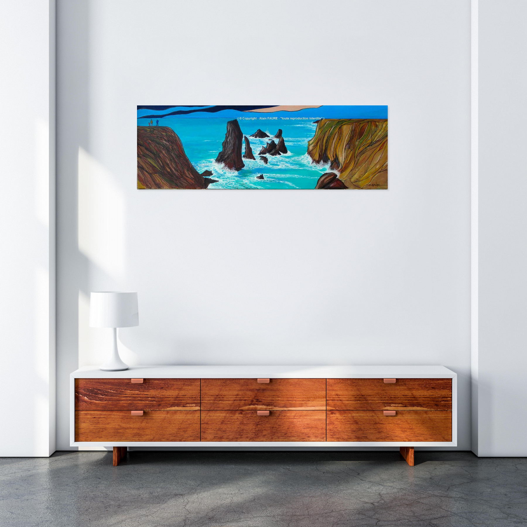 Alain Faure, Belle île en mer, peinture - Galerie de vente et d’achat d’art contemporain en ligne Artalistic