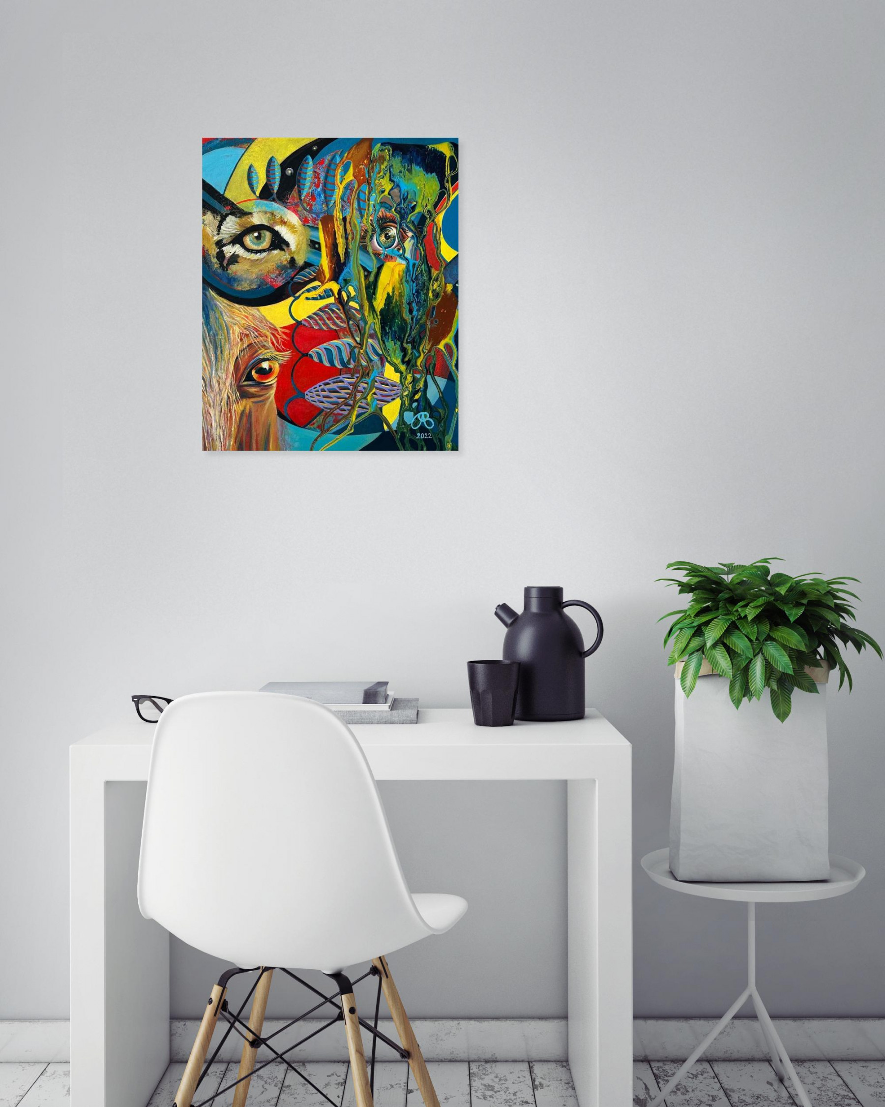 Angélique Capozzoli, Symphonie vitale, peinture - Galerie de vente et d’achat d’art contemporain en ligne Artalistic