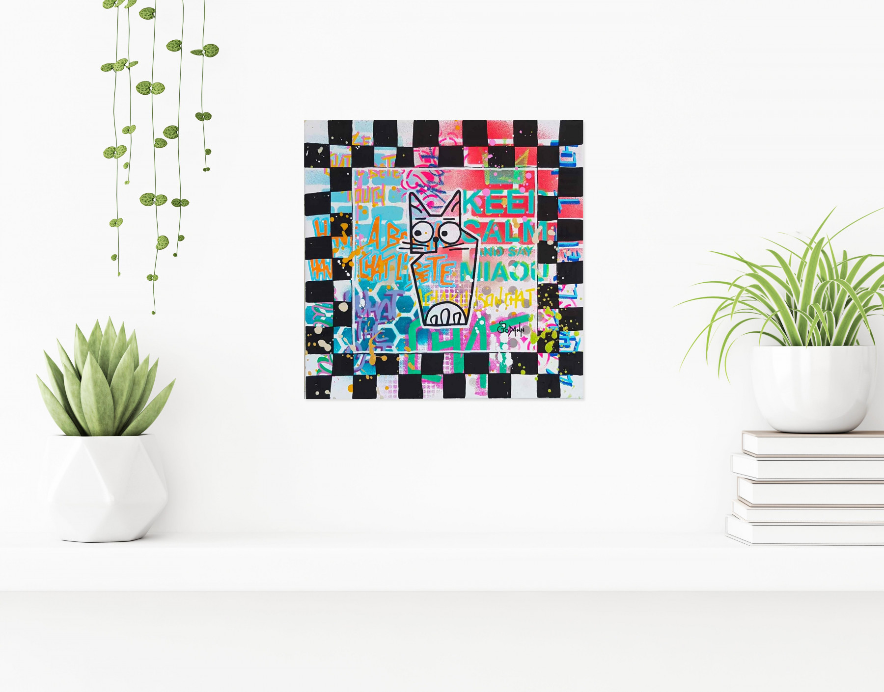 Stéphanie Godann, Chatnonyme, peinture - Galerie de vente et d’achat d’art contemporain en ligne Artalistic