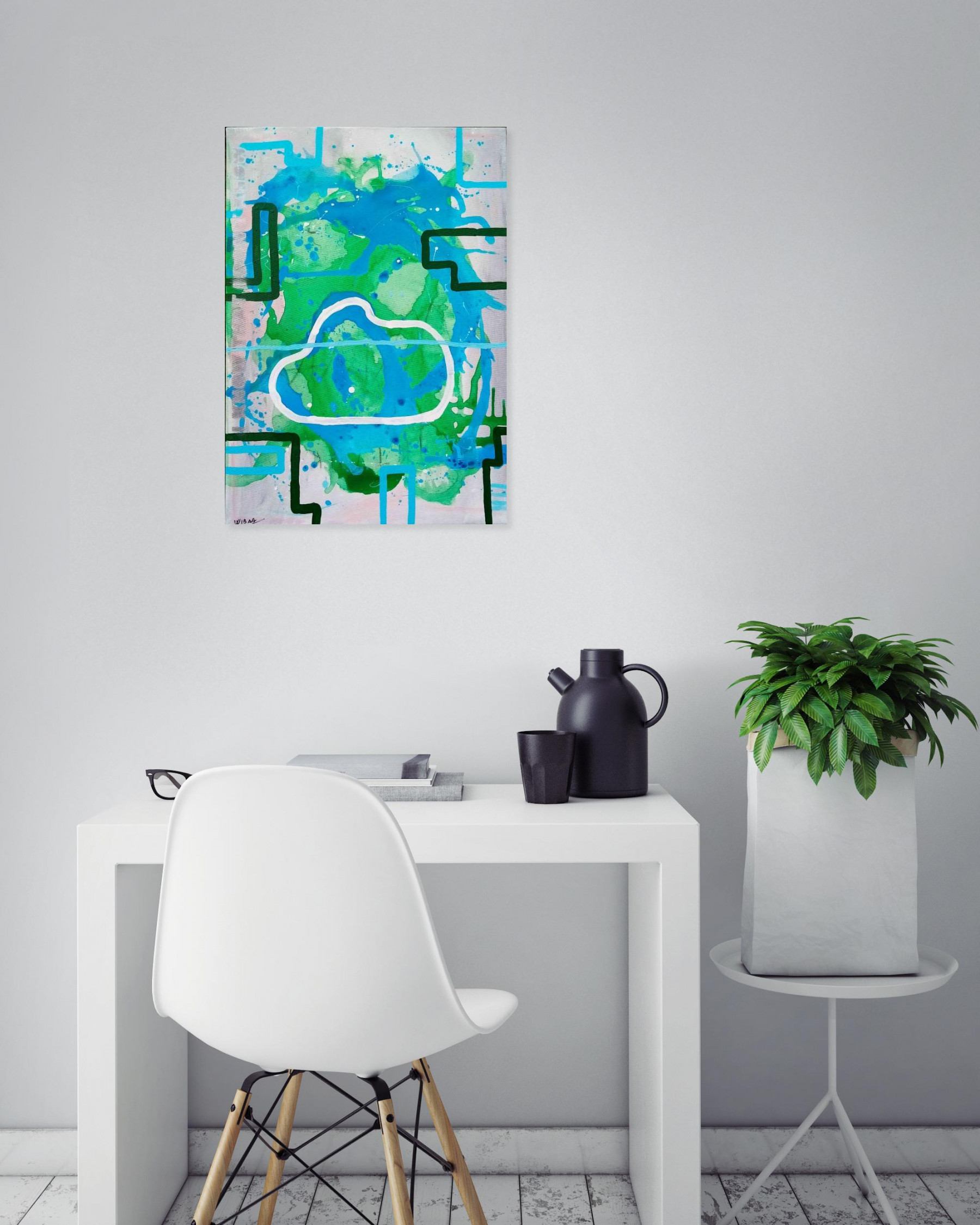 A-Wibaa, I know that I don't know, painting - Artalistic online contemporary art buying and selling gallery