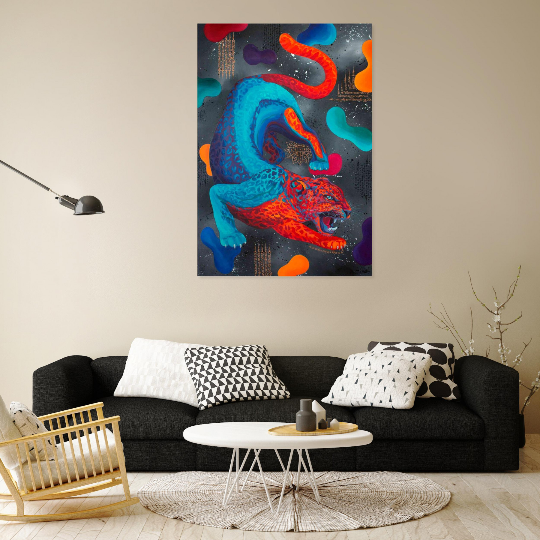 Monika Mrowiec, Might of the Panther, painting - Artalistic online contemporary art buying and selling gallery
