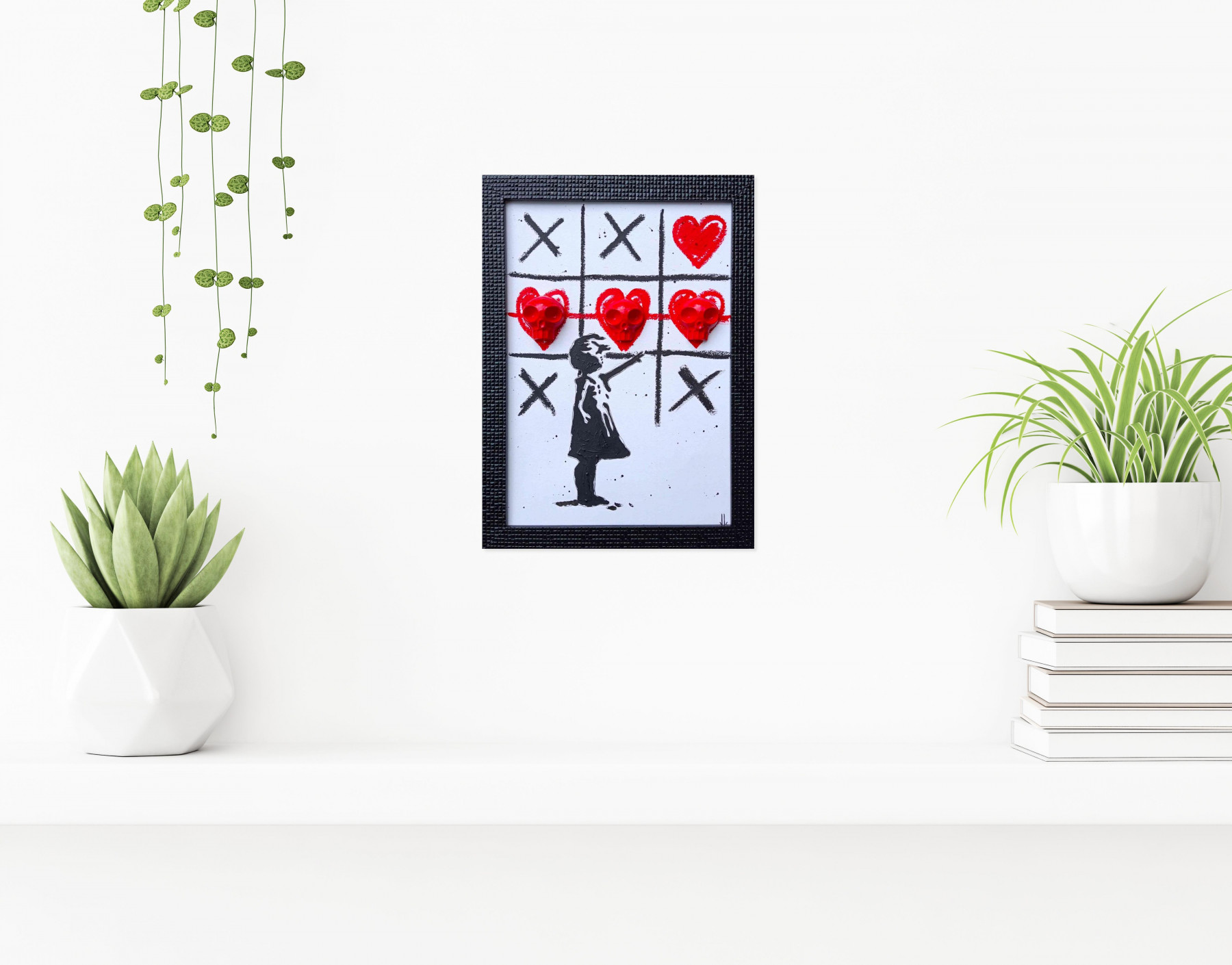 VL, Ballon Heartskull, peinture - Galerie de vente et d’achat d’art contemporain en ligne Artalistic