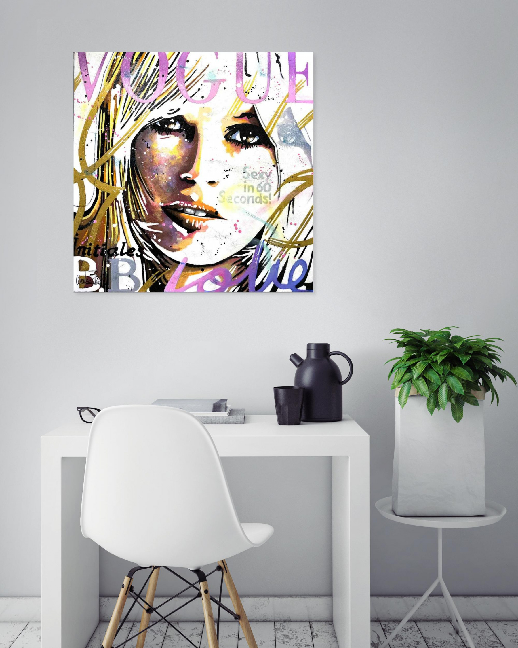 Patrick Cornée, Initiales B.B, peinture - Galerie de vente et d’achat d’art contemporain en ligne Artalistic