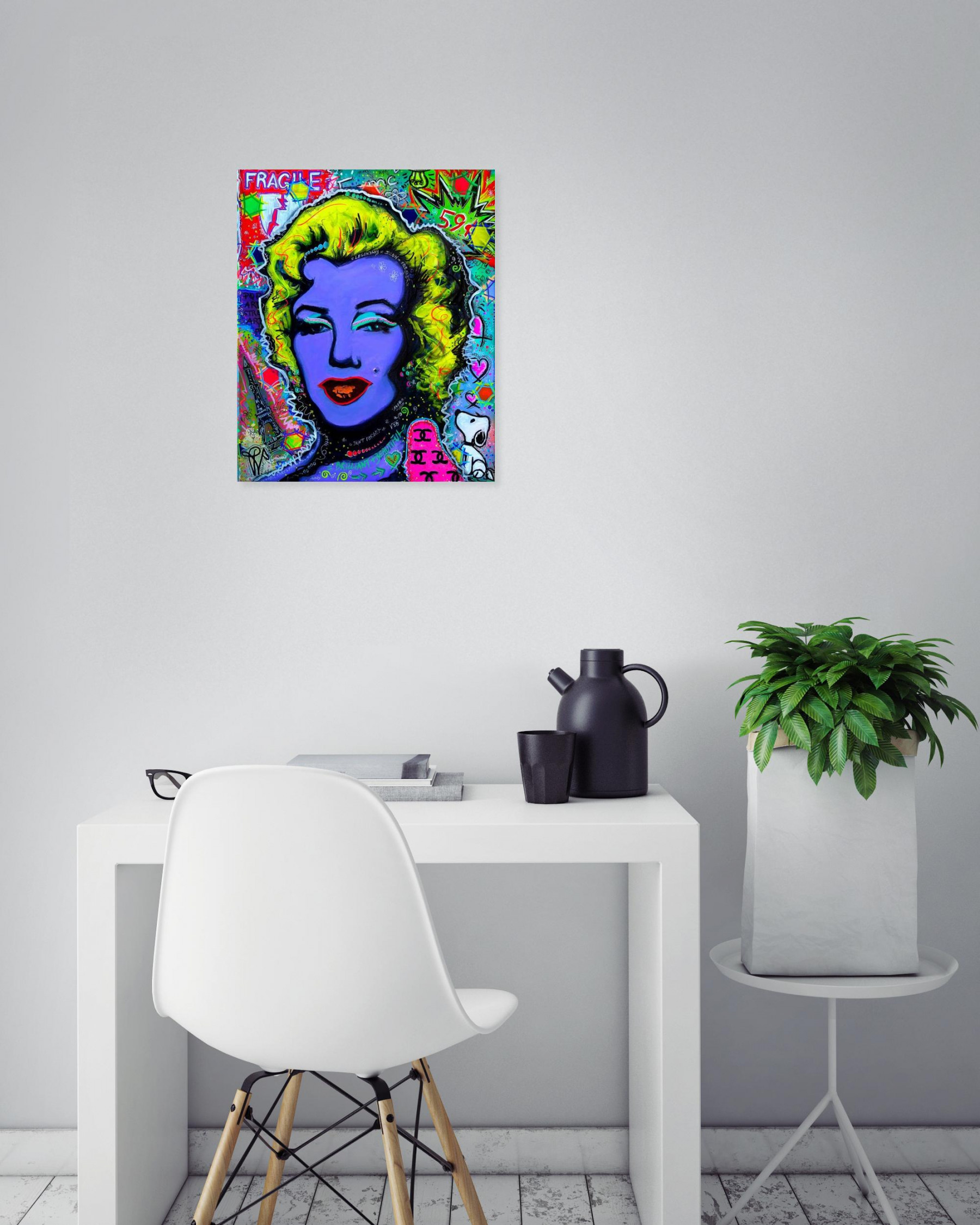 Priscilla Vettese, Hex legendary Marilyn, peinture - Galerie de vente et d’achat d’art contemporain en ligne Artalistic