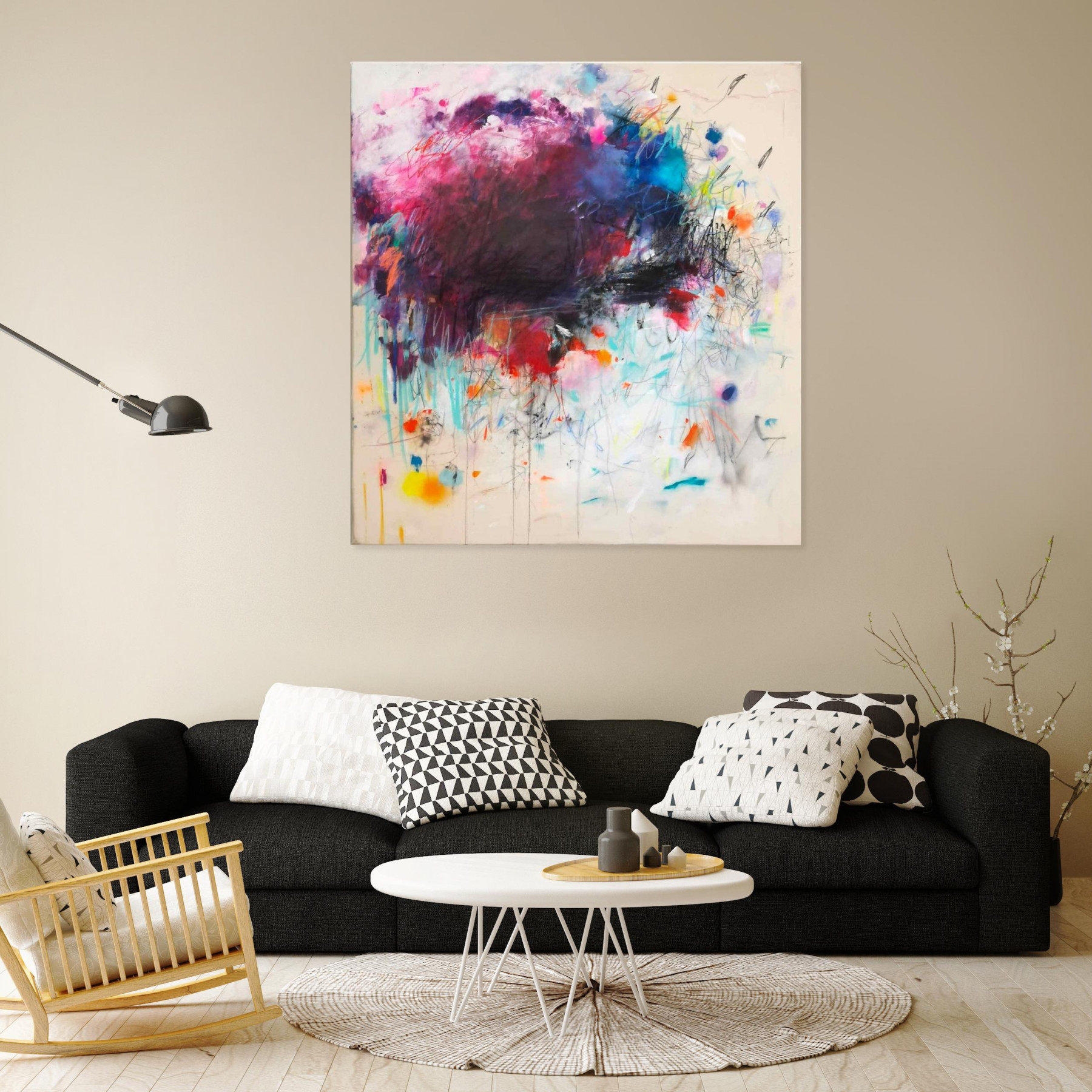Marie-José Domenjoz, Let me breath, peinture - Galerie de vente et d’achat d’art contemporain en ligne Artalistic