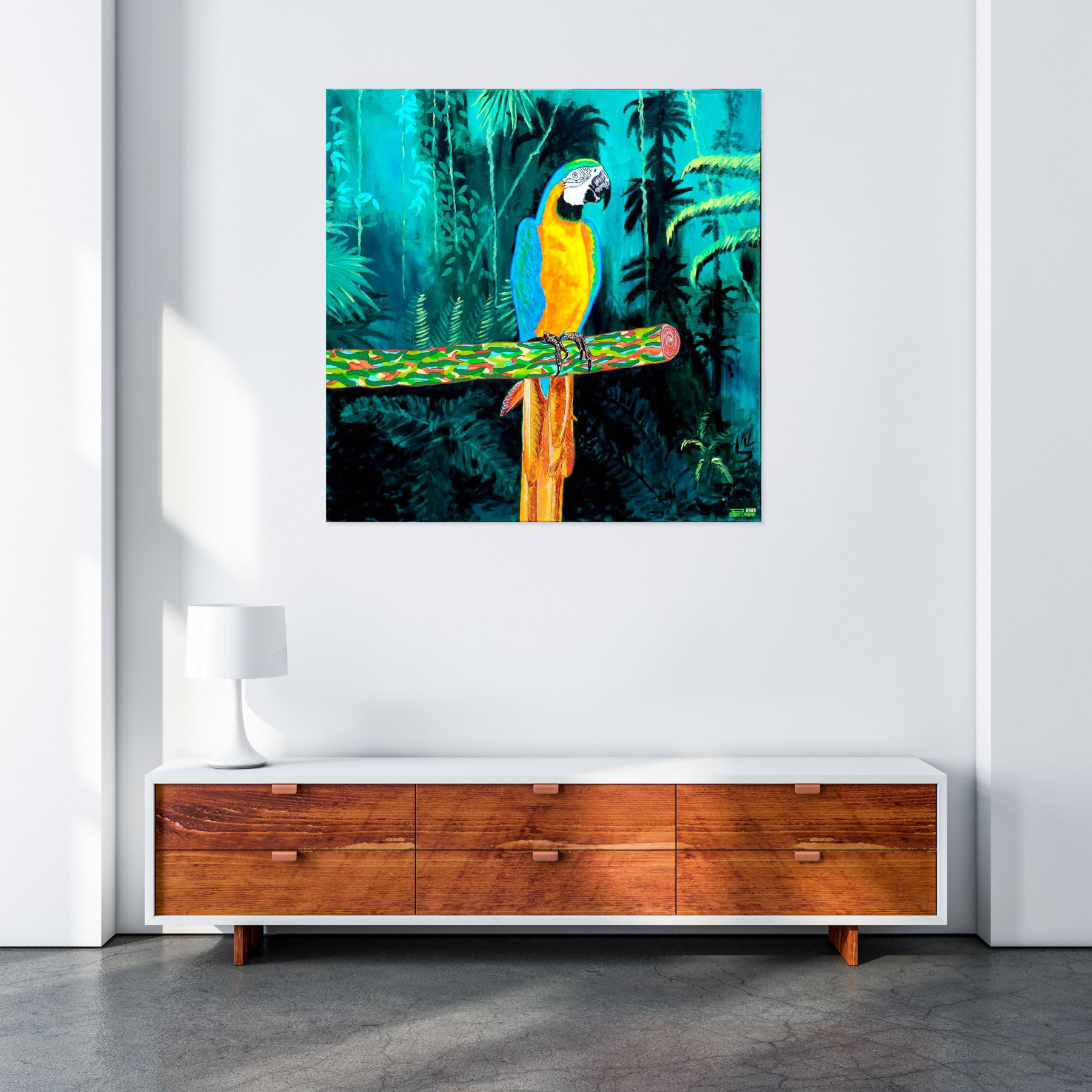 Pascal Poutchnine, L'art rassemble dans la jungle, peinture - Galerie de vente et d’achat d’art contemporain en ligne Artalistic