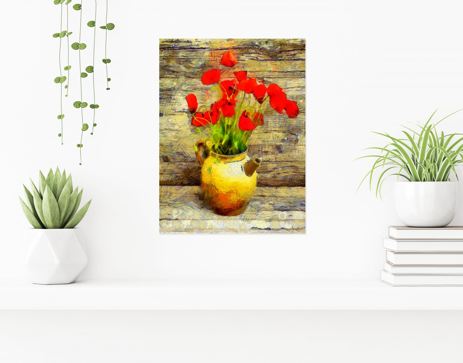 Jean-Louis Bouzou, Bouquet de coquelicots, photo - Galerie de vente et d’achat d’art contemporain en ligne Artalistic