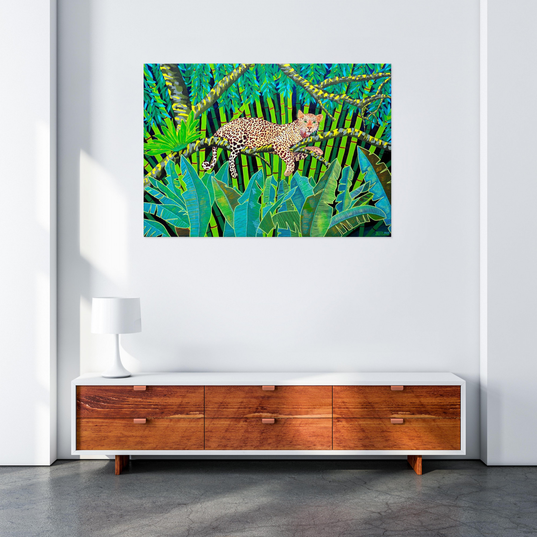 Pascal Poutchnine, Léo part et ne se retourne pas, peinture - Galerie de vente et d’achat d’art contemporain en ligne Artalistic