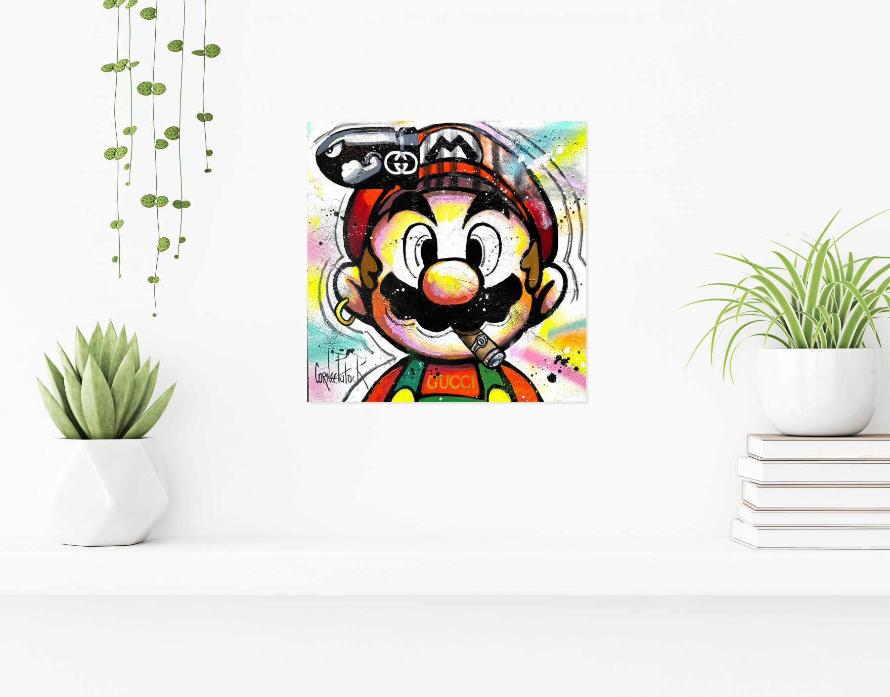 Patrick Cornée, Super Mario Bros, peinture - Galerie de vente et d’achat d’art contemporain en ligne Artalistic
