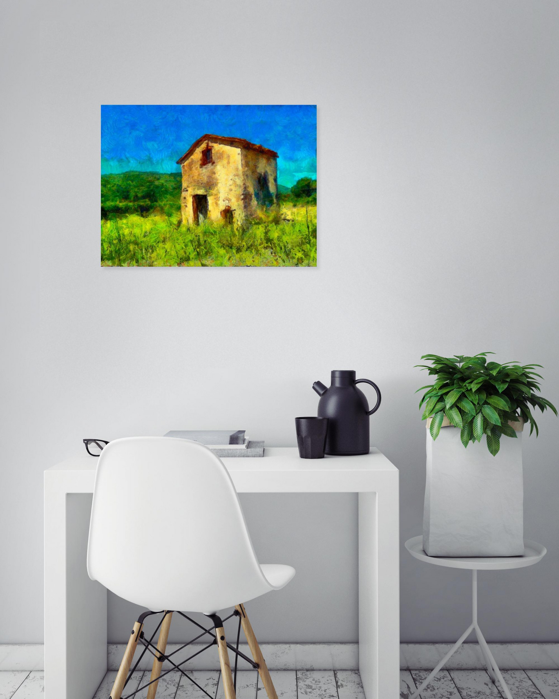 Jean-Louis Bouzou, La cabanon abandonné, photo - Galerie de vente et d’achat d’art contemporain en ligne Artalistic