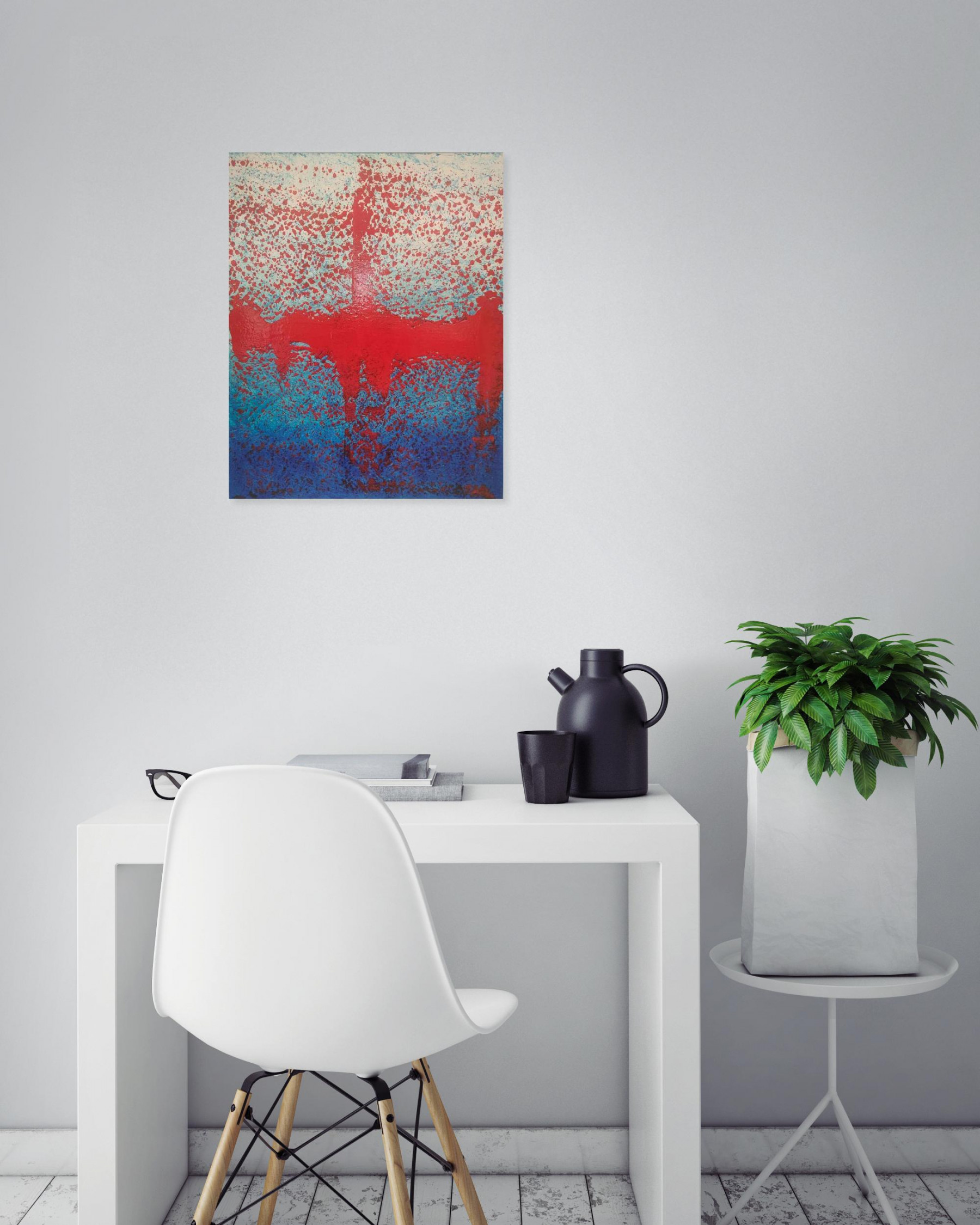 Ronan Martin, Poppies in the sky, peinture - Galerie de vente et d’achat d’art contemporain en ligne Artalistic