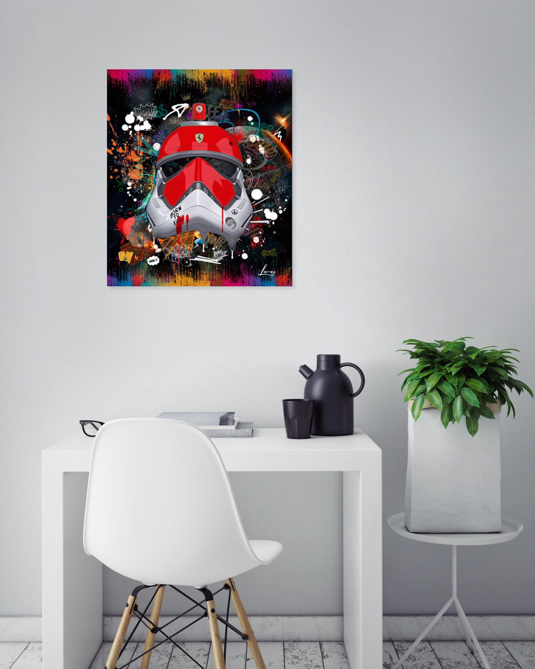 Lascaz, Stormtrooper, peinture - Galerie de vente et d’achat d’art contemporain en ligne Artalistic
