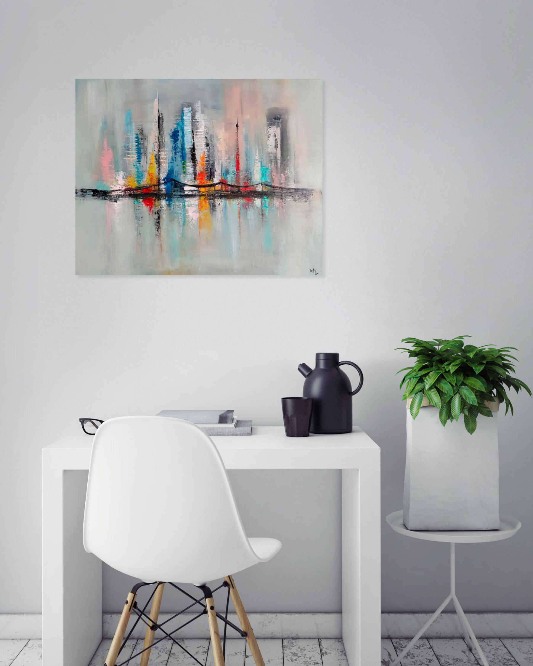 Marie Line Robert, Bridge, peinture - Galerie de vente et d’achat d’art contemporain en ligne Artalistic