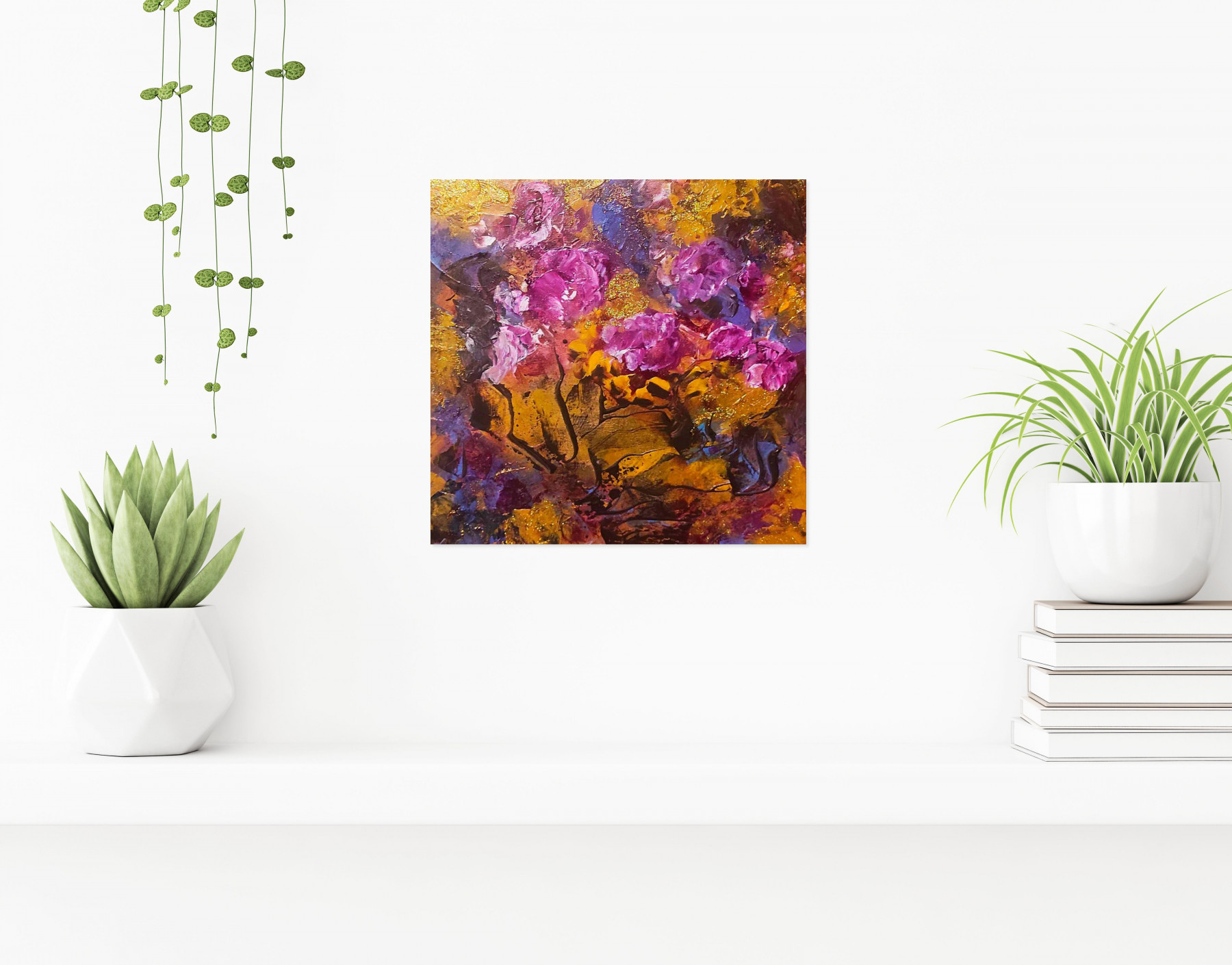 Tissa, Early blue violets in my heart, peinture - Galerie de vente et d’achat d’art contemporain en ligne Artalistic
