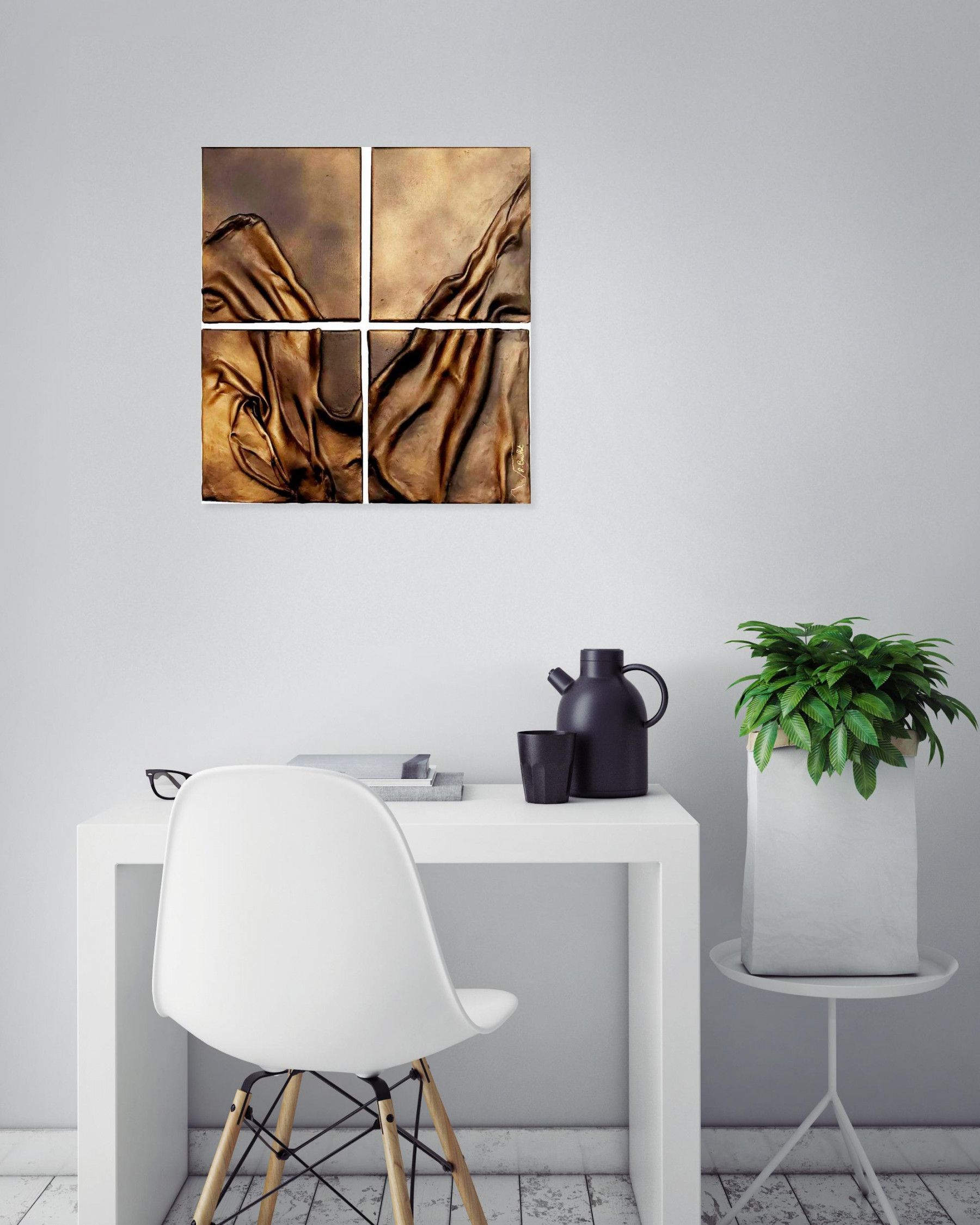 Aline Boullot, courbes du changement, peinture - Galerie de vente et d’achat d’art contemporain en ligne Artalistic