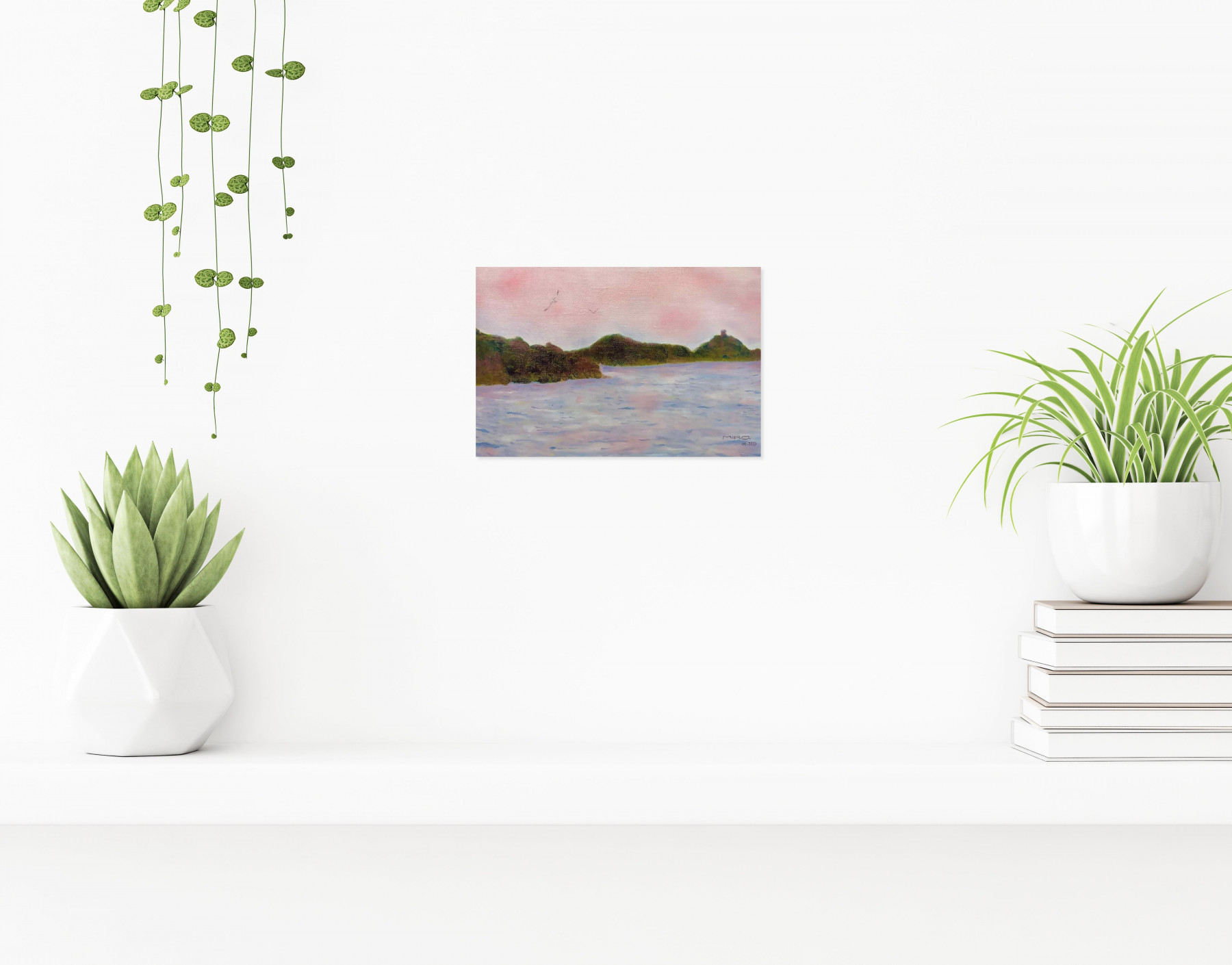 MIRA, Presqu’île dans le soleil couchant, Peinture - Galerie de vente et d’achat d’art contemporain en ligne Artalistic