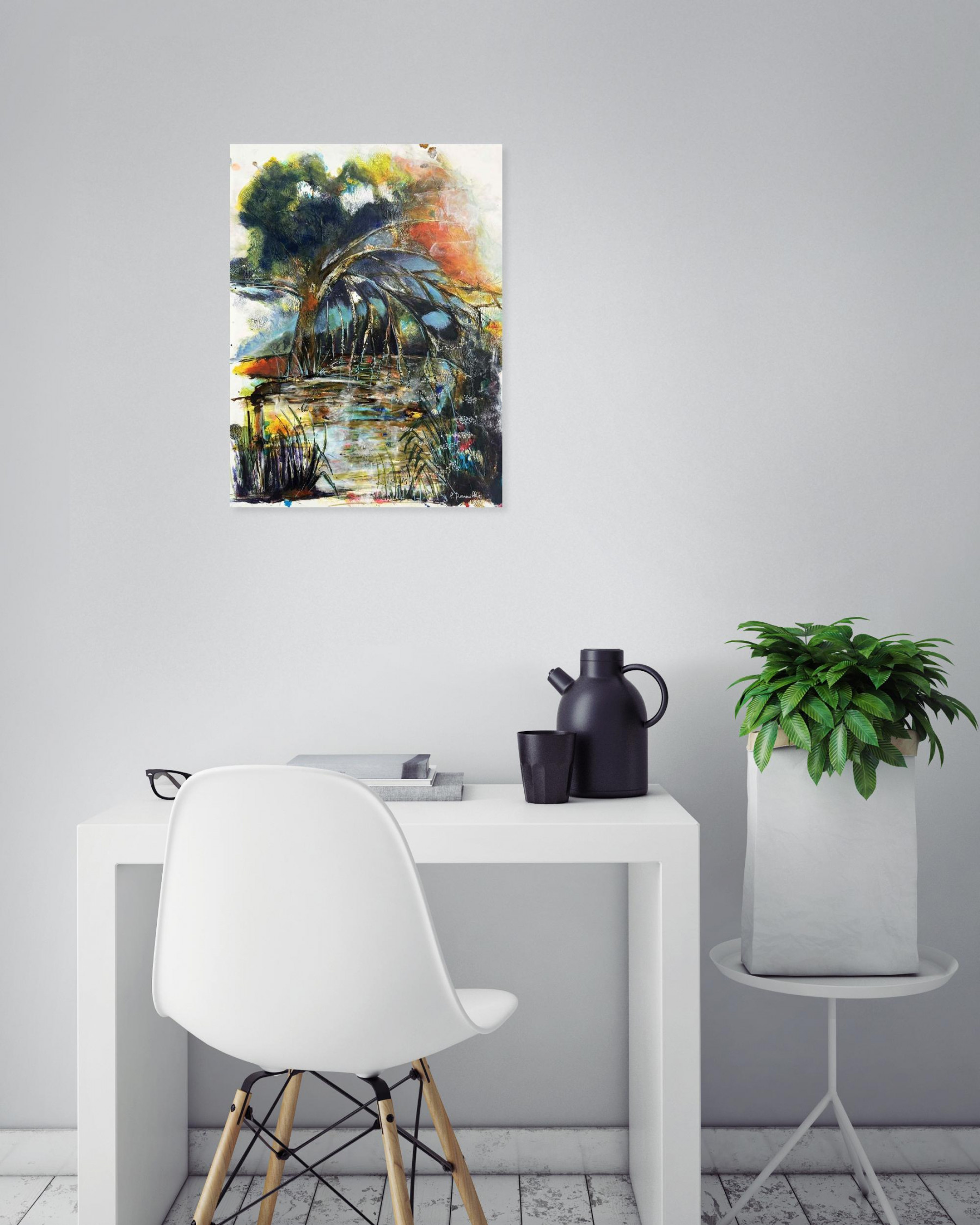 Patricia Quenouillere, Le Saule pleureur, Peinture - Galerie de vente et d’achat d’art contemporain en ligne Artalistic