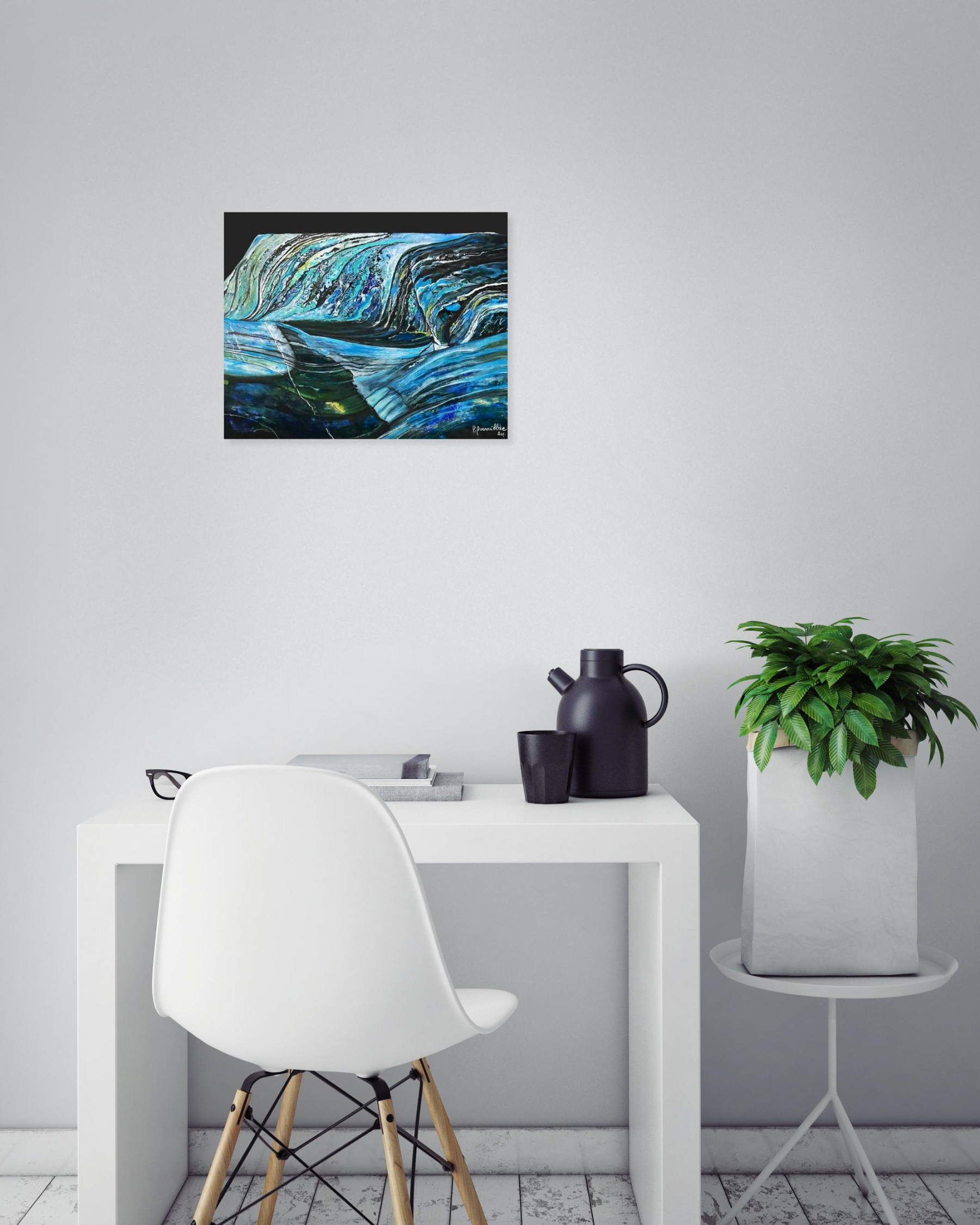 Patricia Quenouillere, Le Glacier, Peinture - Galerie de vente et d’achat d’art contemporain en ligne Artalistic