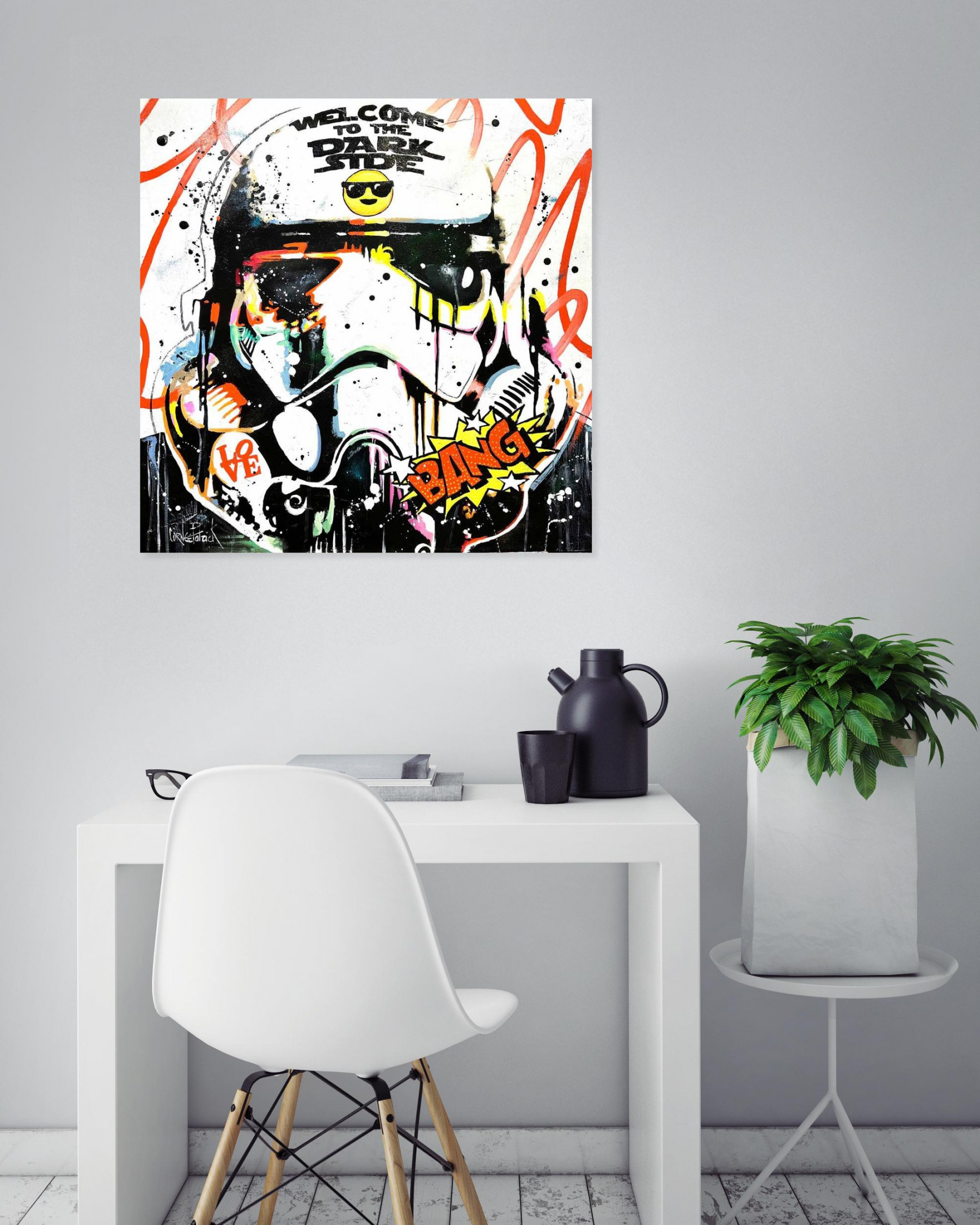 Patrick Cornée, Stormtrooper, peinture - Galerie de vente et d’achat d’art contemporain en ligne Artalistic