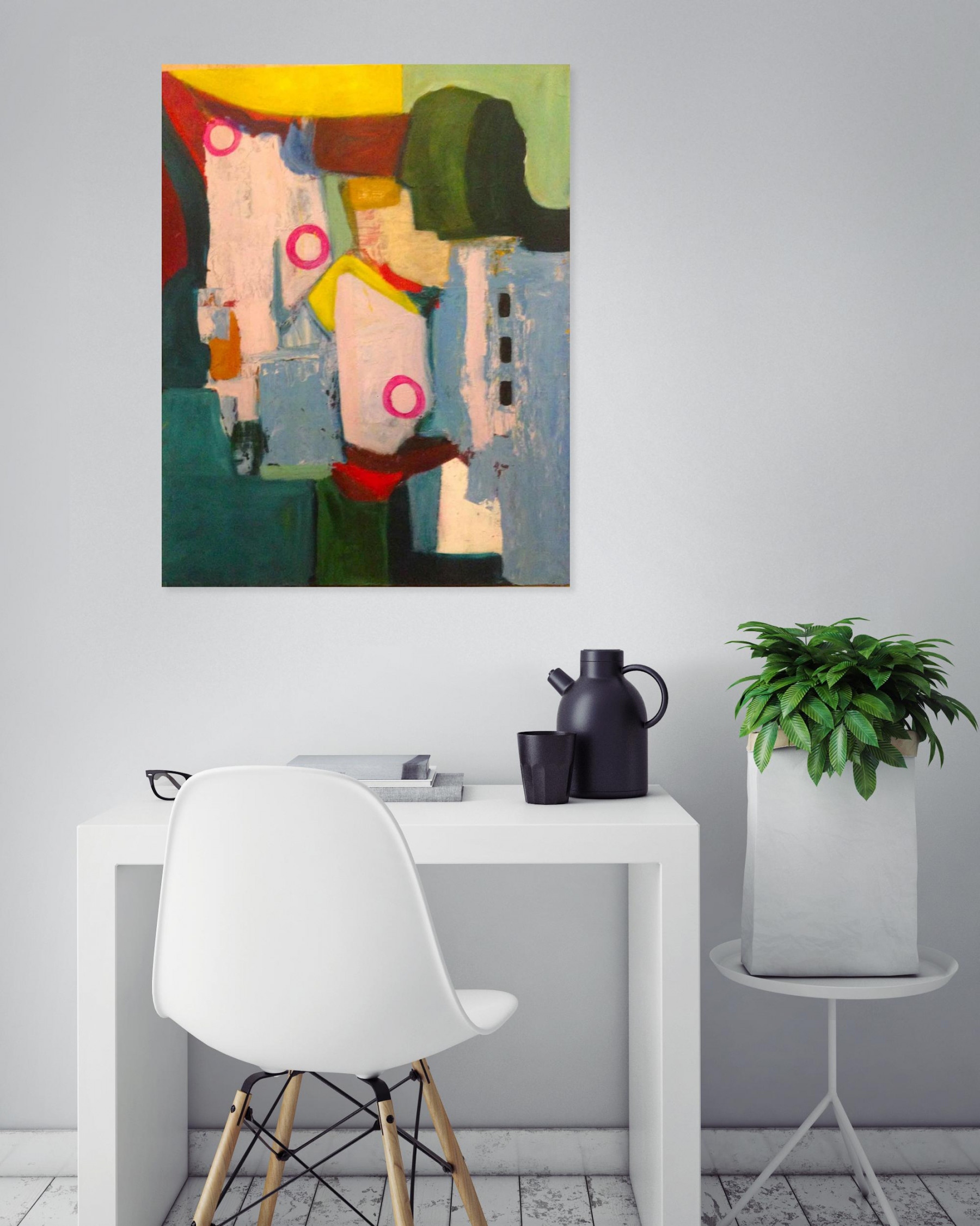 Evy SBK, In the city, peinture - Galerie de vente et d’achat d’art contemporain en ligne Artalistic