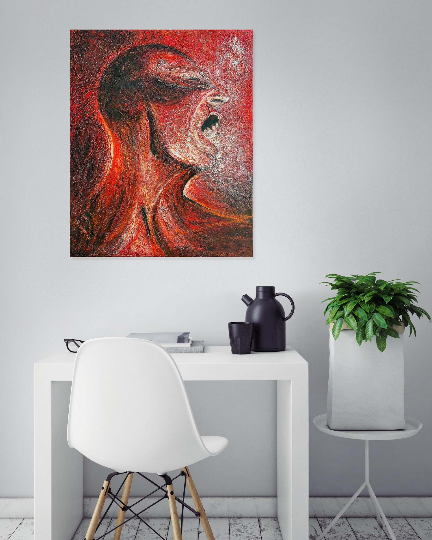 NGM, Le cri, peinture - Galerie de vente et d’achat d’art contemporain en ligne Artalistic