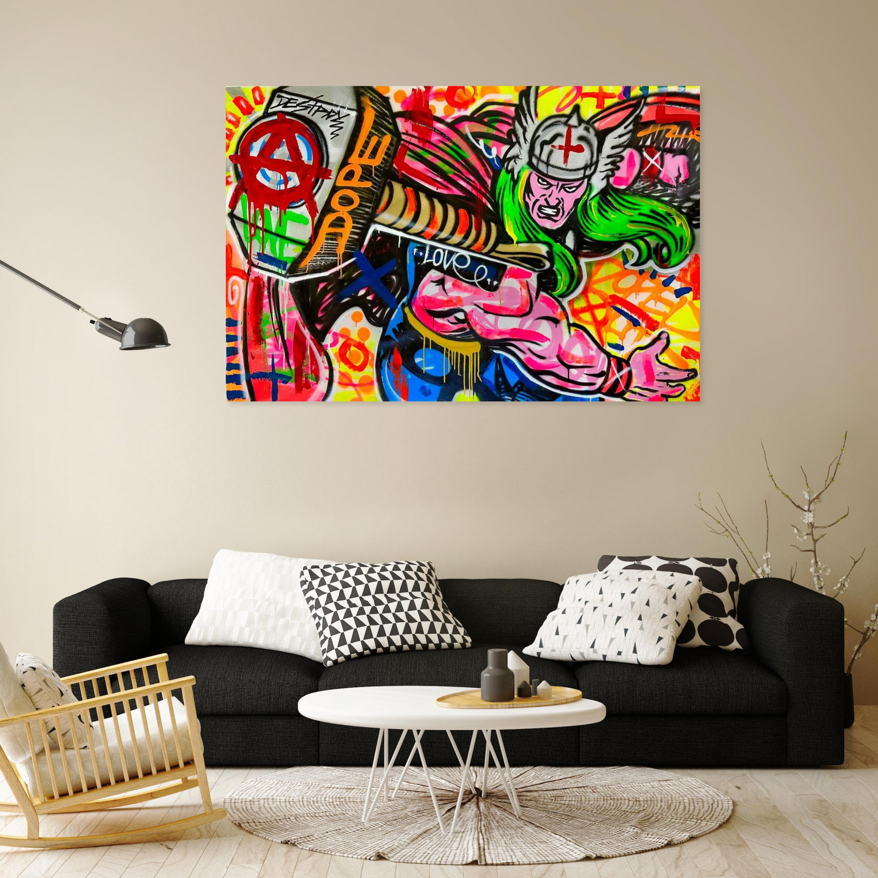 Doped Out M, Thor, peinture - Galerie de vente et d’achat d’art contemporain en ligne Artalistic