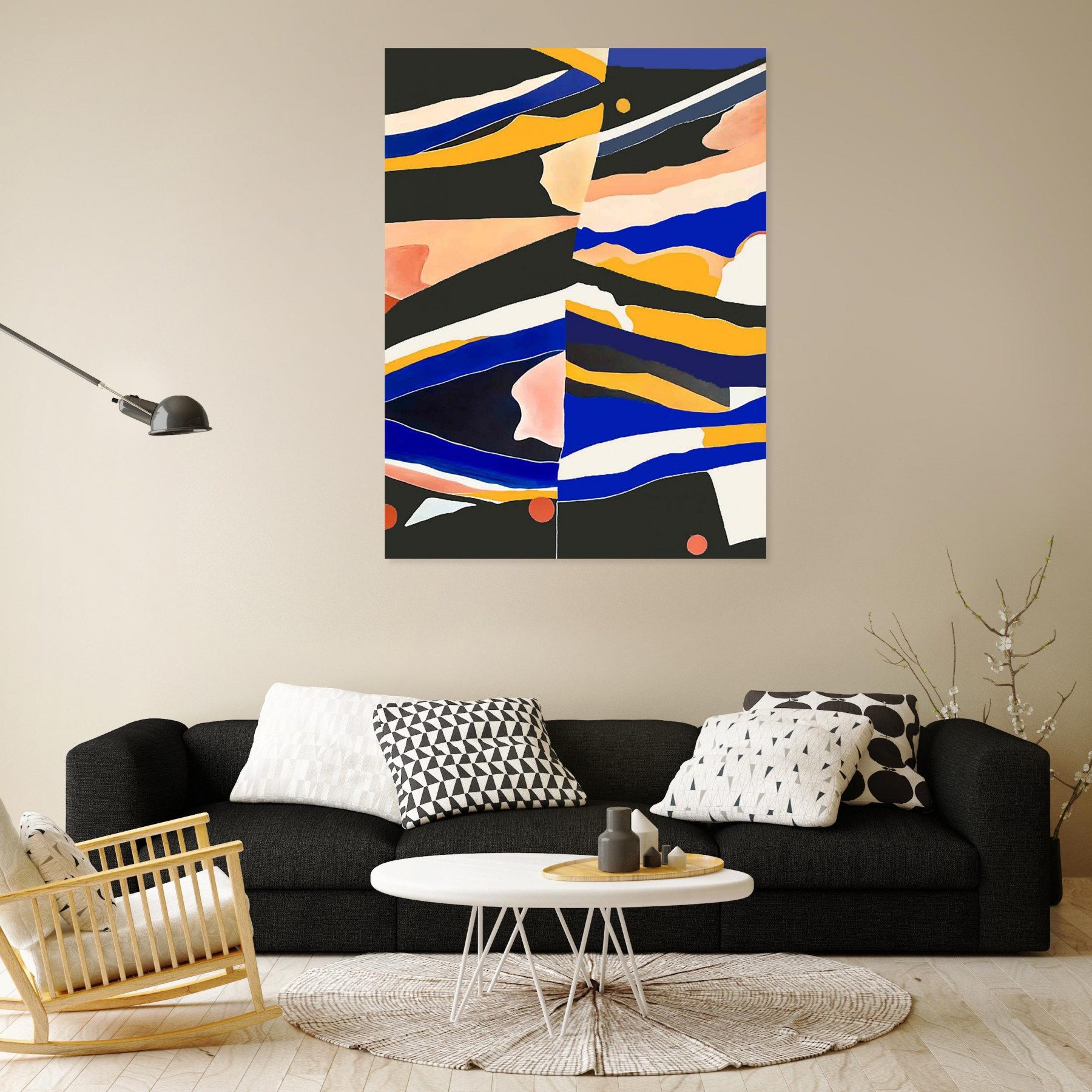 Agathe Daher, Imbriquée, peinture - Galerie de vente et d’achat d’art contemporain en ligne Artalistic