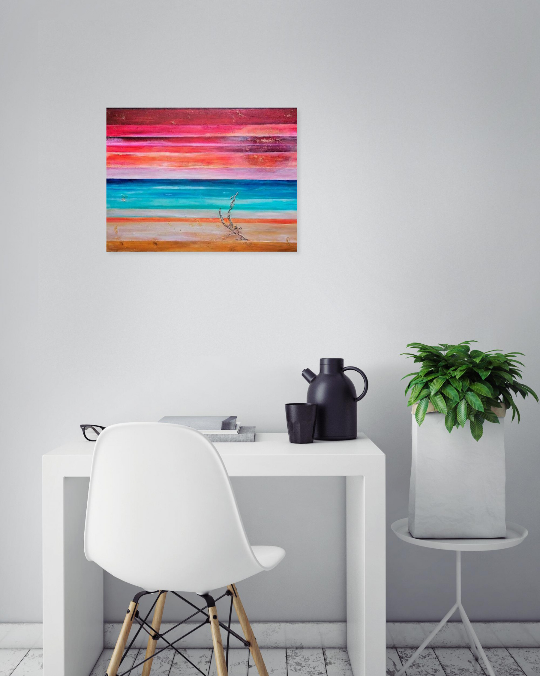 Anne Robin, Bois flotté, peinture - Galerie de vente et d’achat d’art contemporain en ligne Artalistic