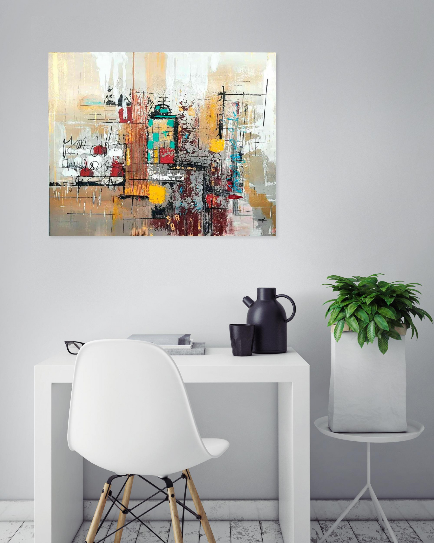 Corinne Marcel, Oxyde jaune, peinture - Galerie de vente et d’achat d’art contemporain en ligne Artalistic