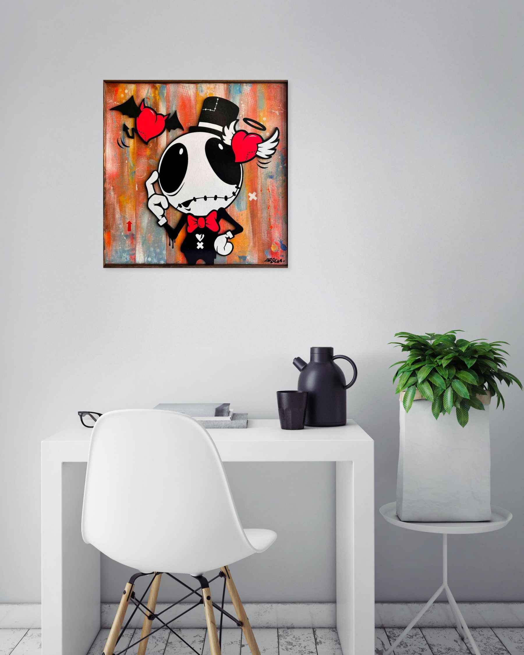 Arsen, Perplexe, peinture - Galerie de vente et d’achat d’art contemporain en ligne Artalistic