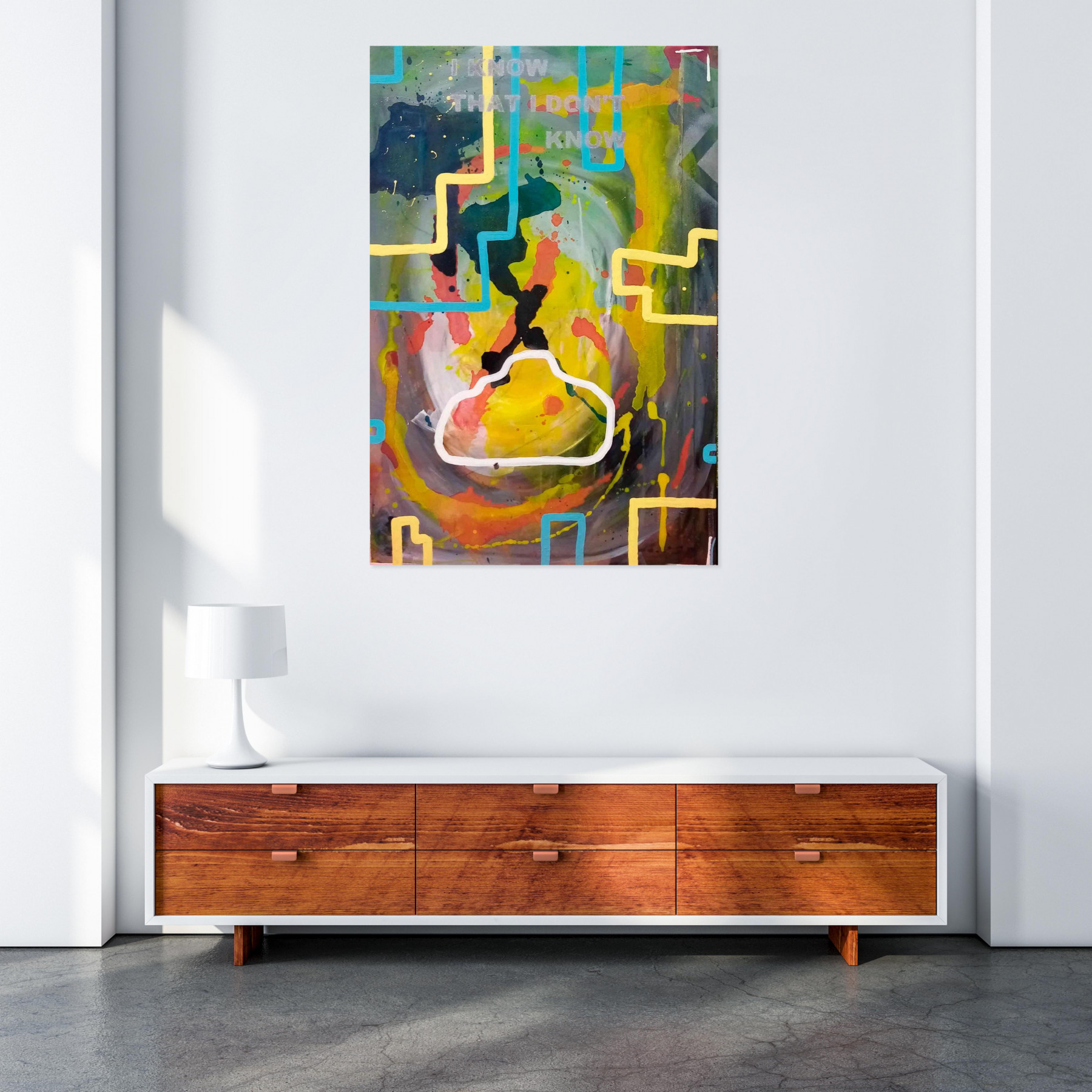 A-Wibaa, I know that I don't know, painting - Artalistic online contemporary art buying and selling gallery
