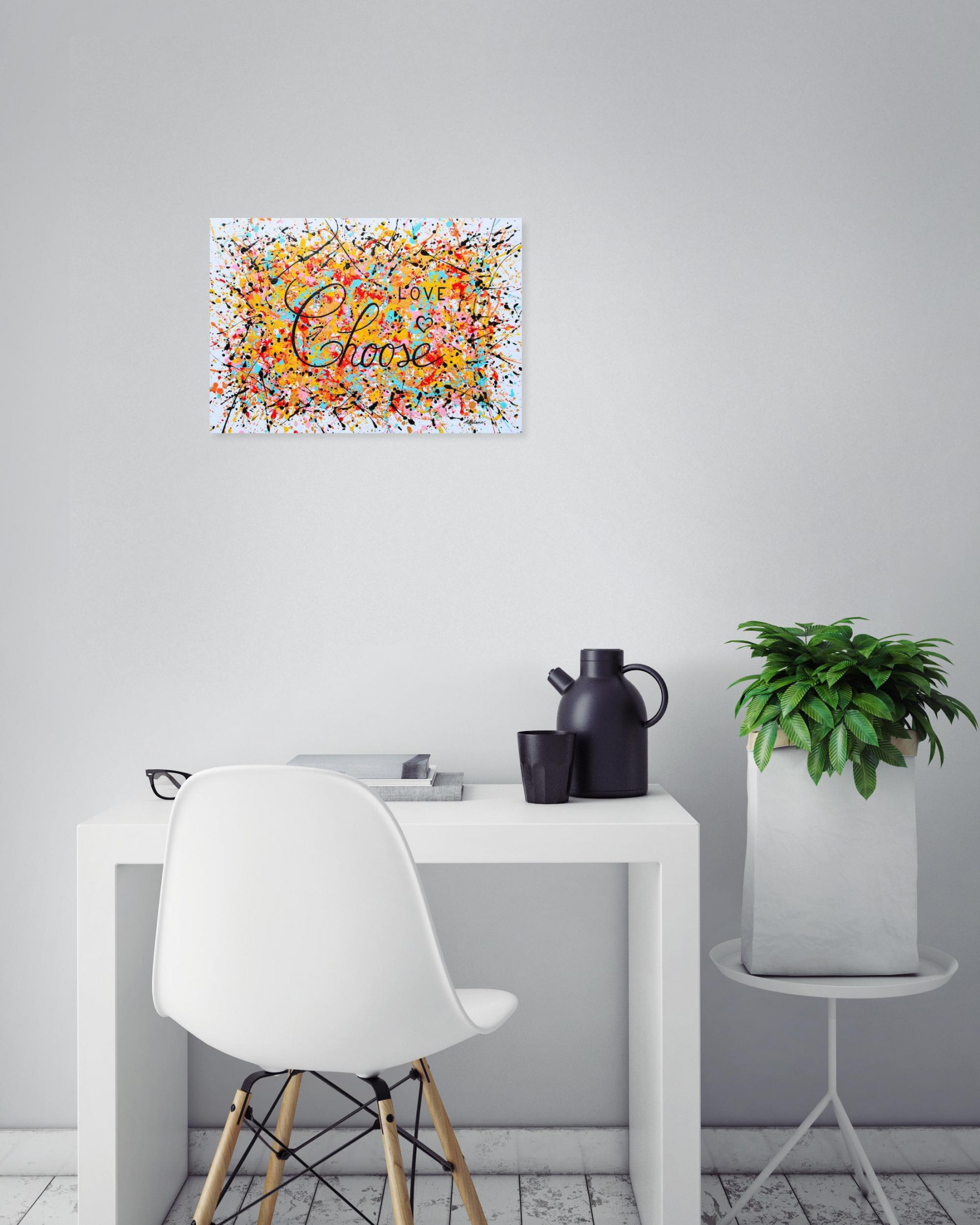 Isabelle Pelletane, Choose love, peinture - Galerie de vente et d’achat d’art contemporain en ligne Artalistic