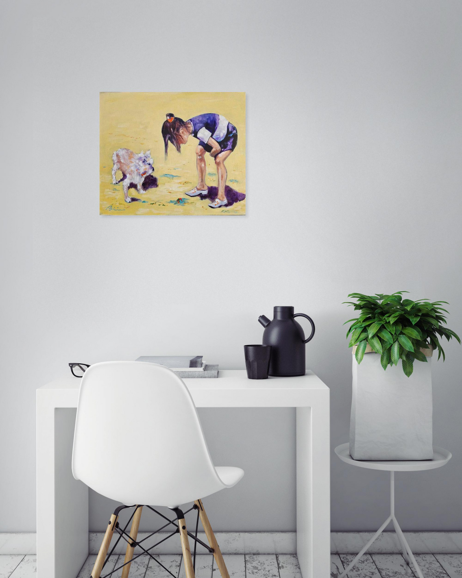 Patrick Briere, le petit crabe, peinture - Galerie de vente et d’achat d’art contemporain en ligne Artalistic