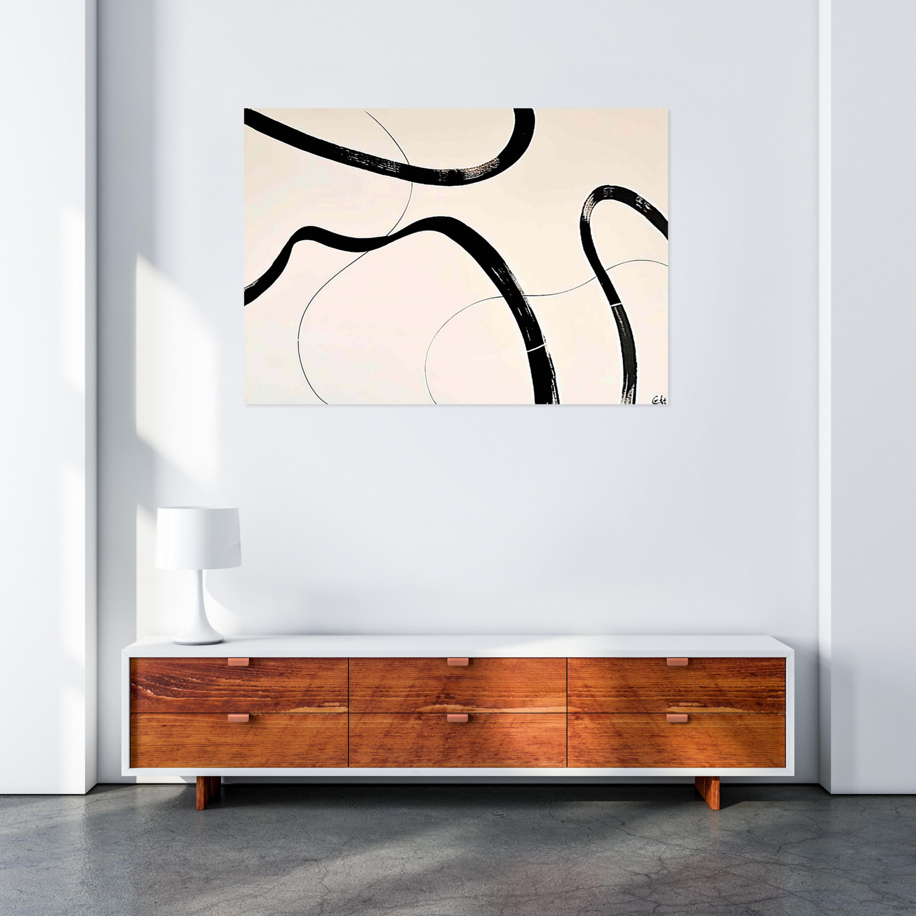 Gezia Rekiz, minimalist art wave, peinture - Galerie de vente et d’achat d’art contemporain en ligne Artalistic