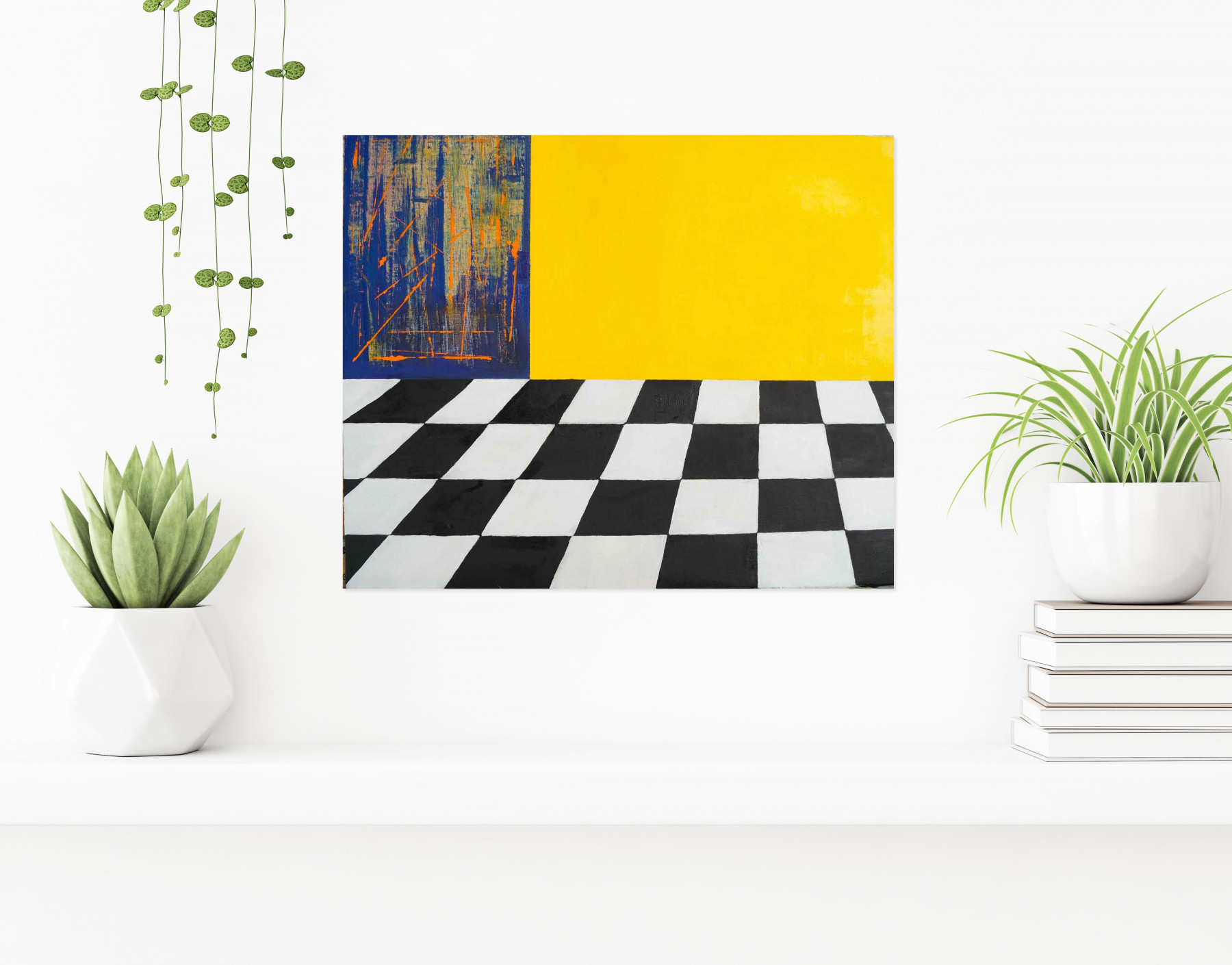Pauline Katherine, La salle de bain, peinture - Galerie de vente et d’achat d’art contemporain en ligne Artalistic