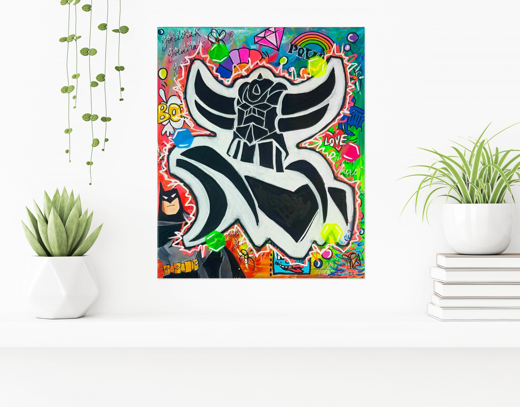 Priscilla Vettese, Goldo power, peinture - Galerie de vente et d’achat d’art contemporain en ligne Artalistic
