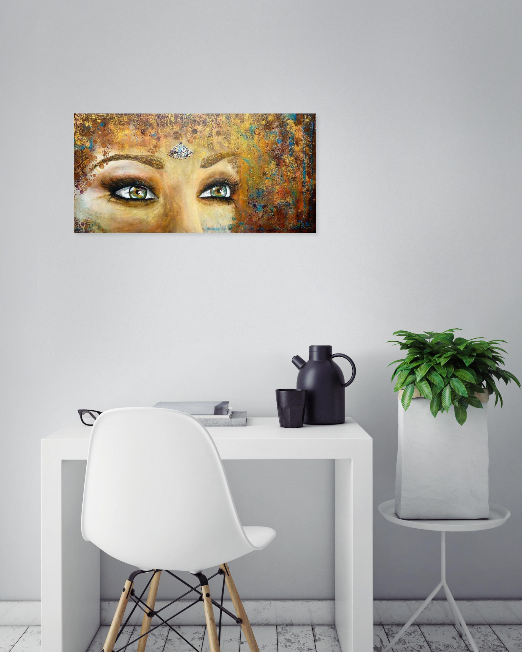 Anne Robin, Reine ou sereine, peinture - Galerie de vente et d’achat d’art contemporain en ligne Artalistic