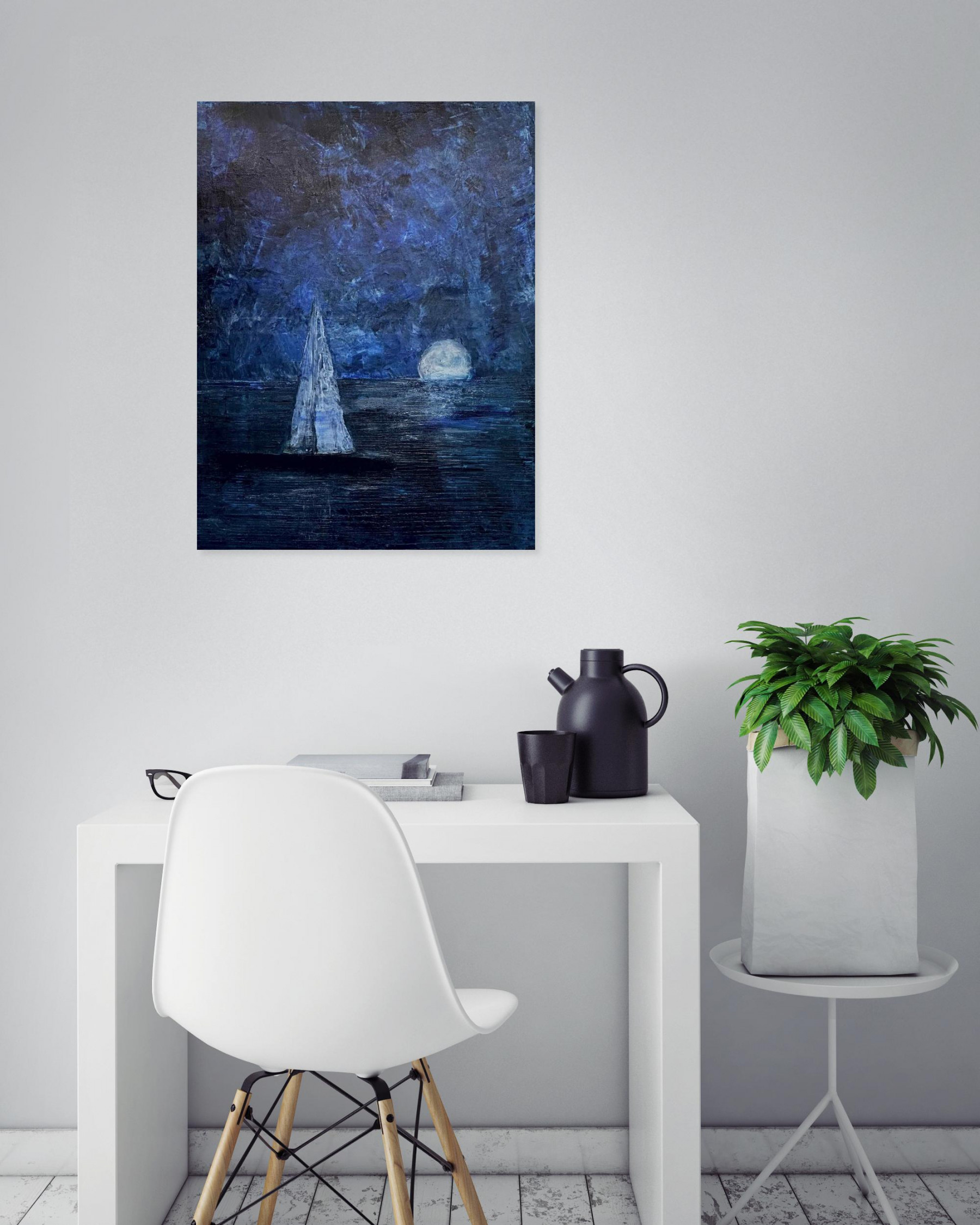 Agata Caliendo Krystkowiak, La nuit Monte-Carlo, Peinture - Galerie de vente et d’achat d’art contemporain en ligne Artalistic