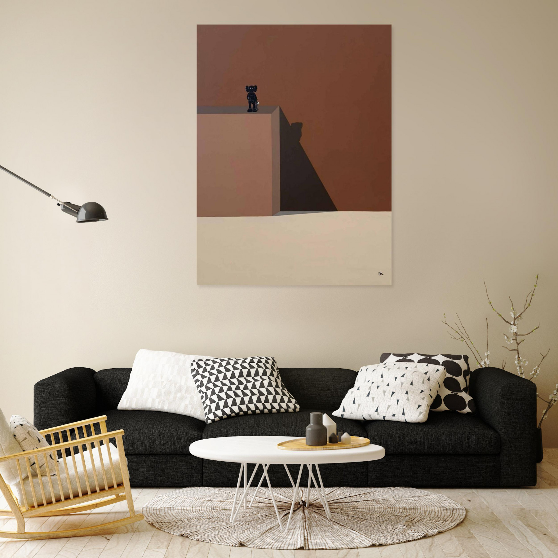 Moi., Entre ligne et lumière, peinture - Galerie de vente et d’achat d’art contemporain en ligne Artalistic