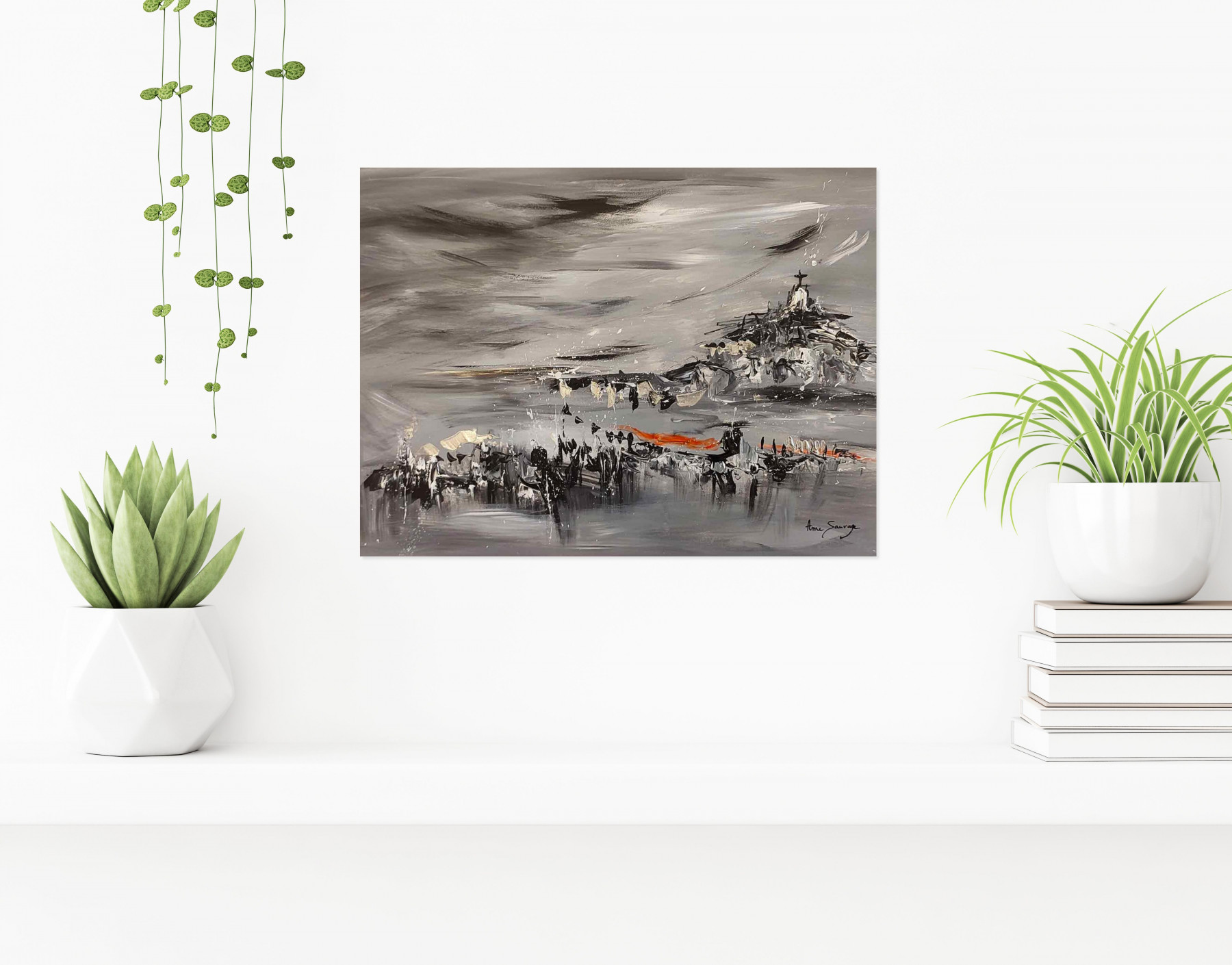 Âme Sauvage, La Croix au sommet, peinture - Galerie de vente et d’achat d’art contemporain en ligne Artalistic
