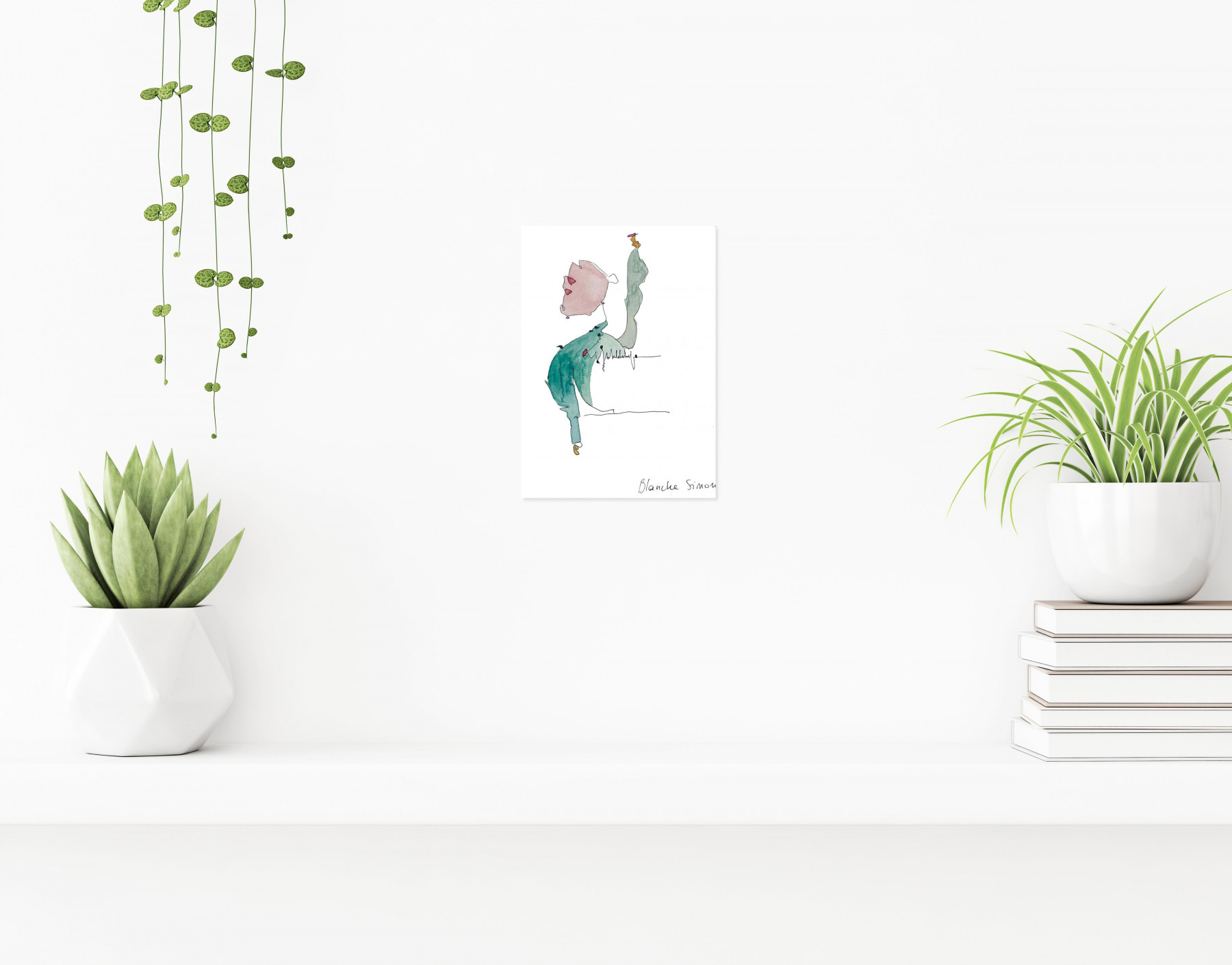 Blanche Simone, aquarelle 1, Peinture - Galerie de vente et d’achat d’art contemporain en ligne Artalistic