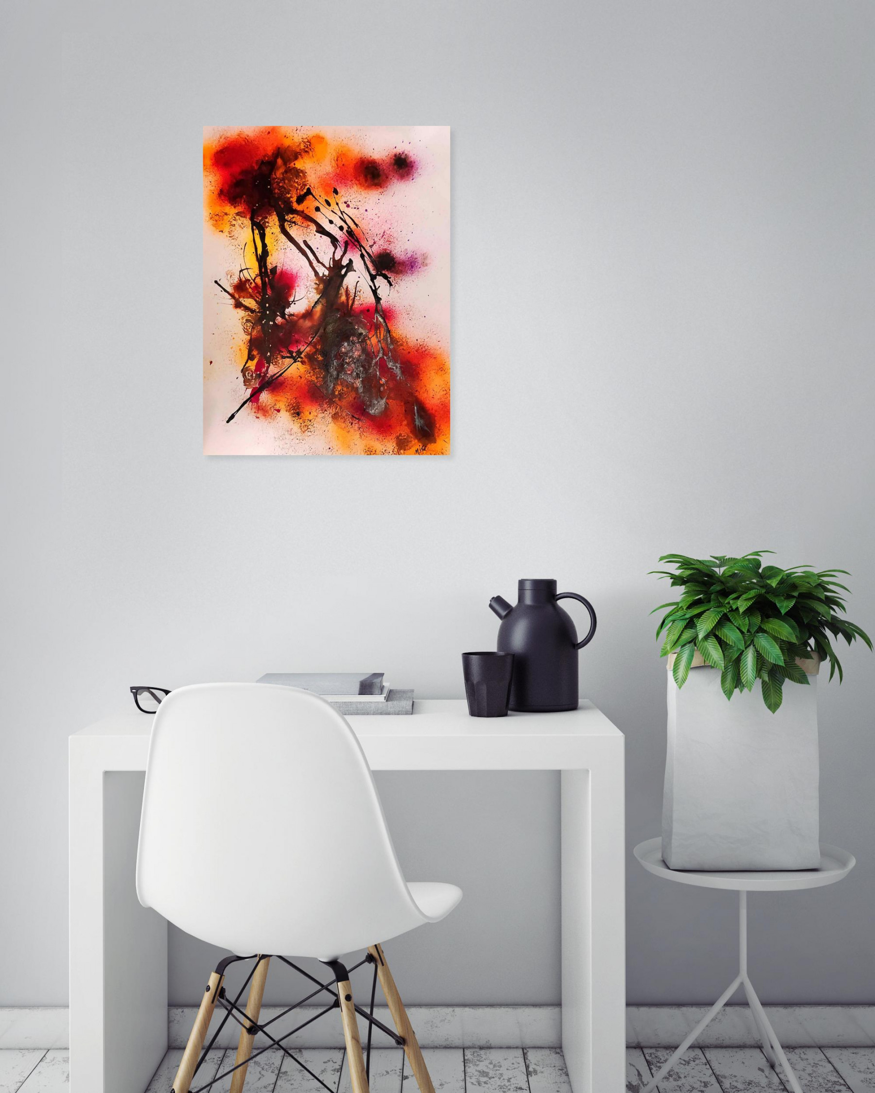 Marc Ivart, Explosion, peinture - Galerie de vente et d’achat d’art contemporain en ligne Artalistic