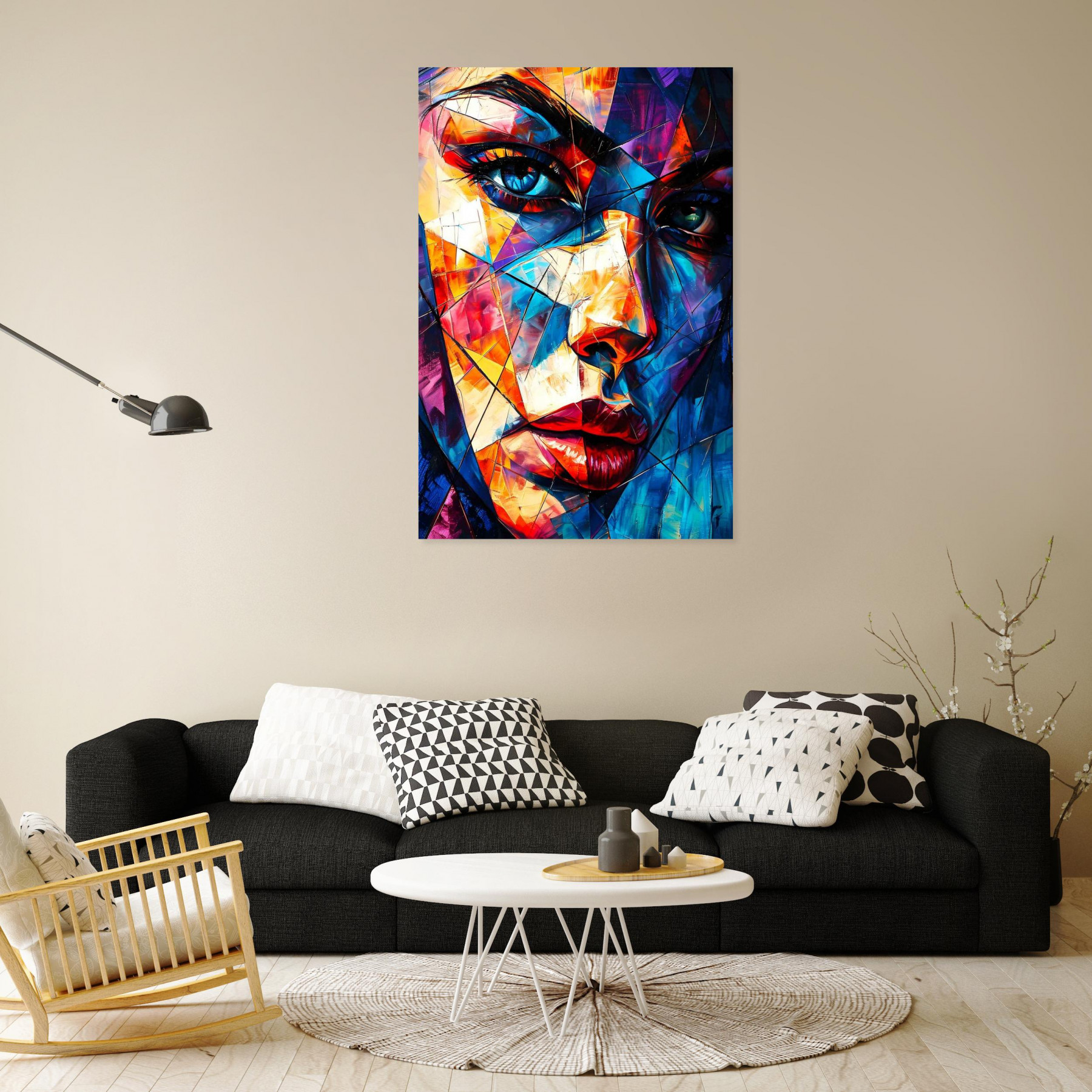 F.Font, Lumière au milieu de la tempête, peinture - Galerie de vente et d’achat d’art contemporain en ligne Artalistic